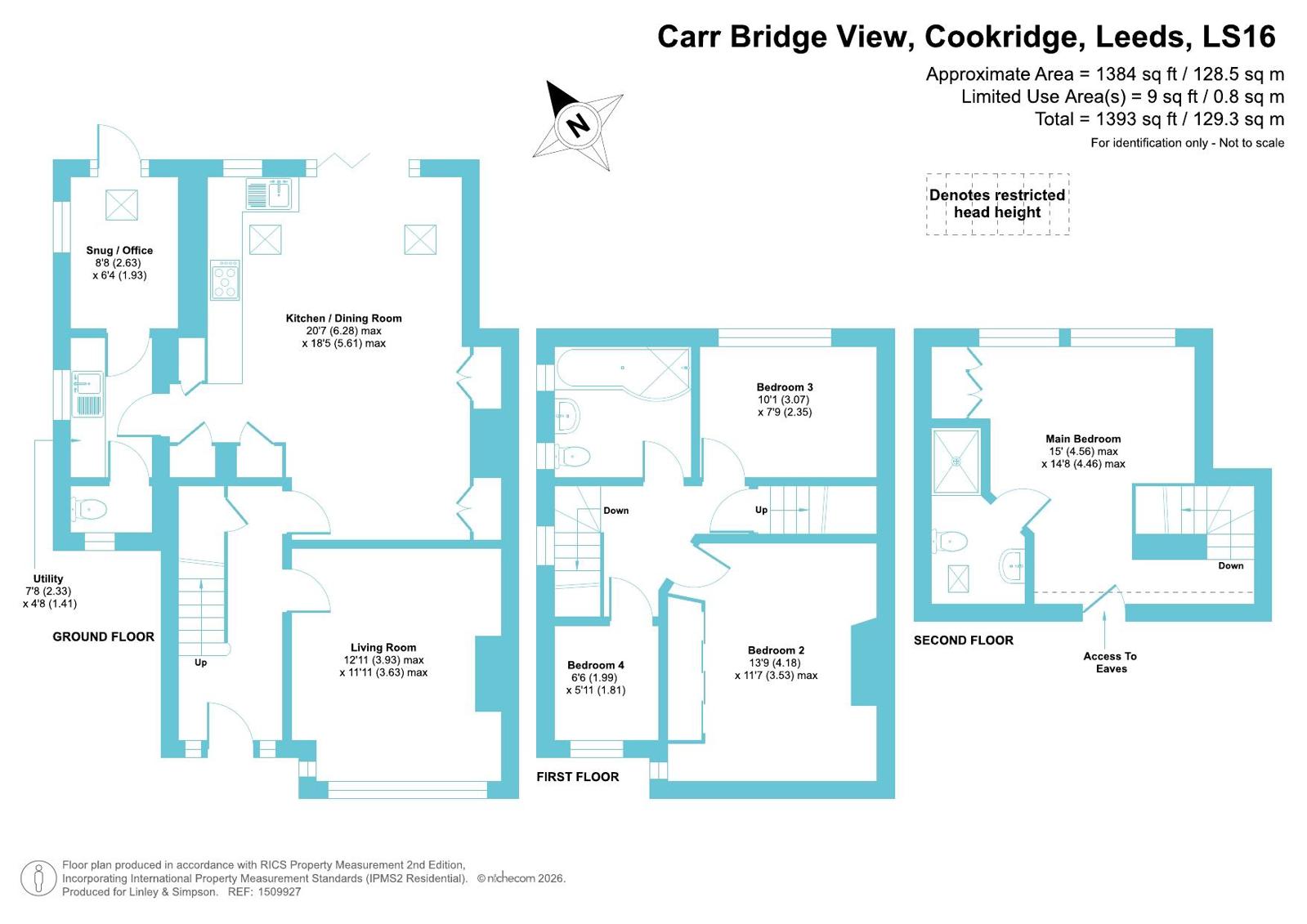 6, Carr Bridge View, Leeds floorplan