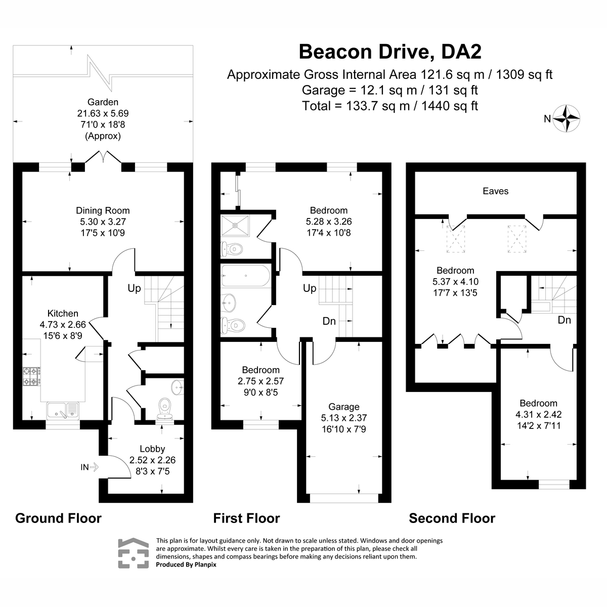 64, Beacon Drive, Dartford floorplan