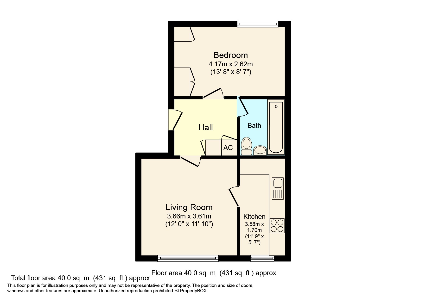 1 Bedrooms Flat for sale in Greenacres, North Parade, Horsham, West Sussex RH12