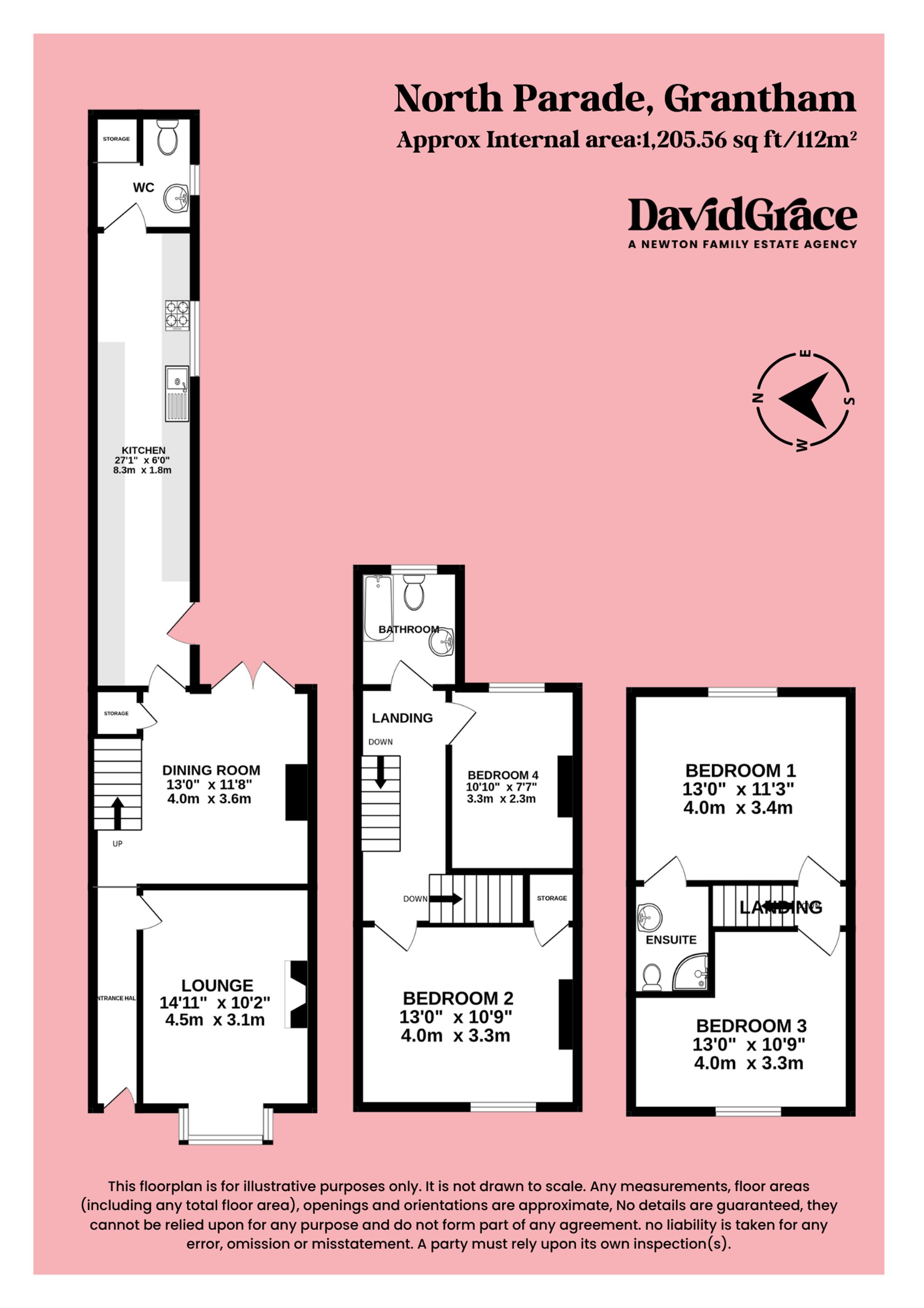 100 North Parade, Grantham floorplan
