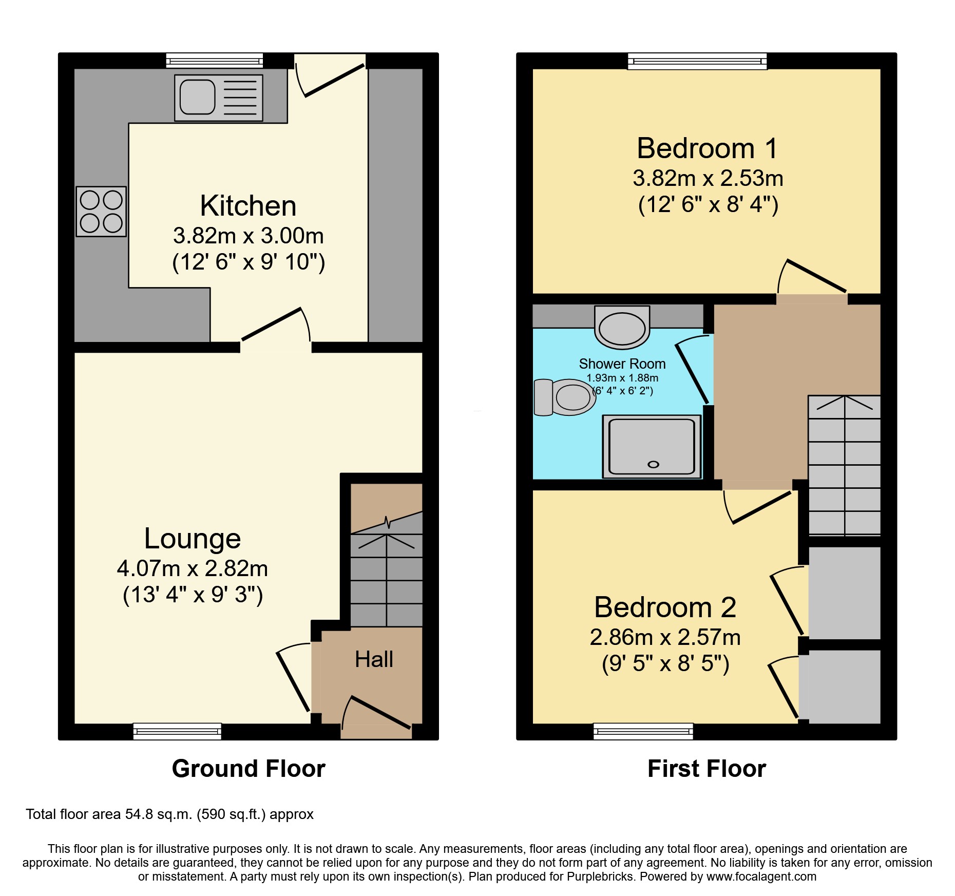 5, Bluebell Close, Mansfield floorplan