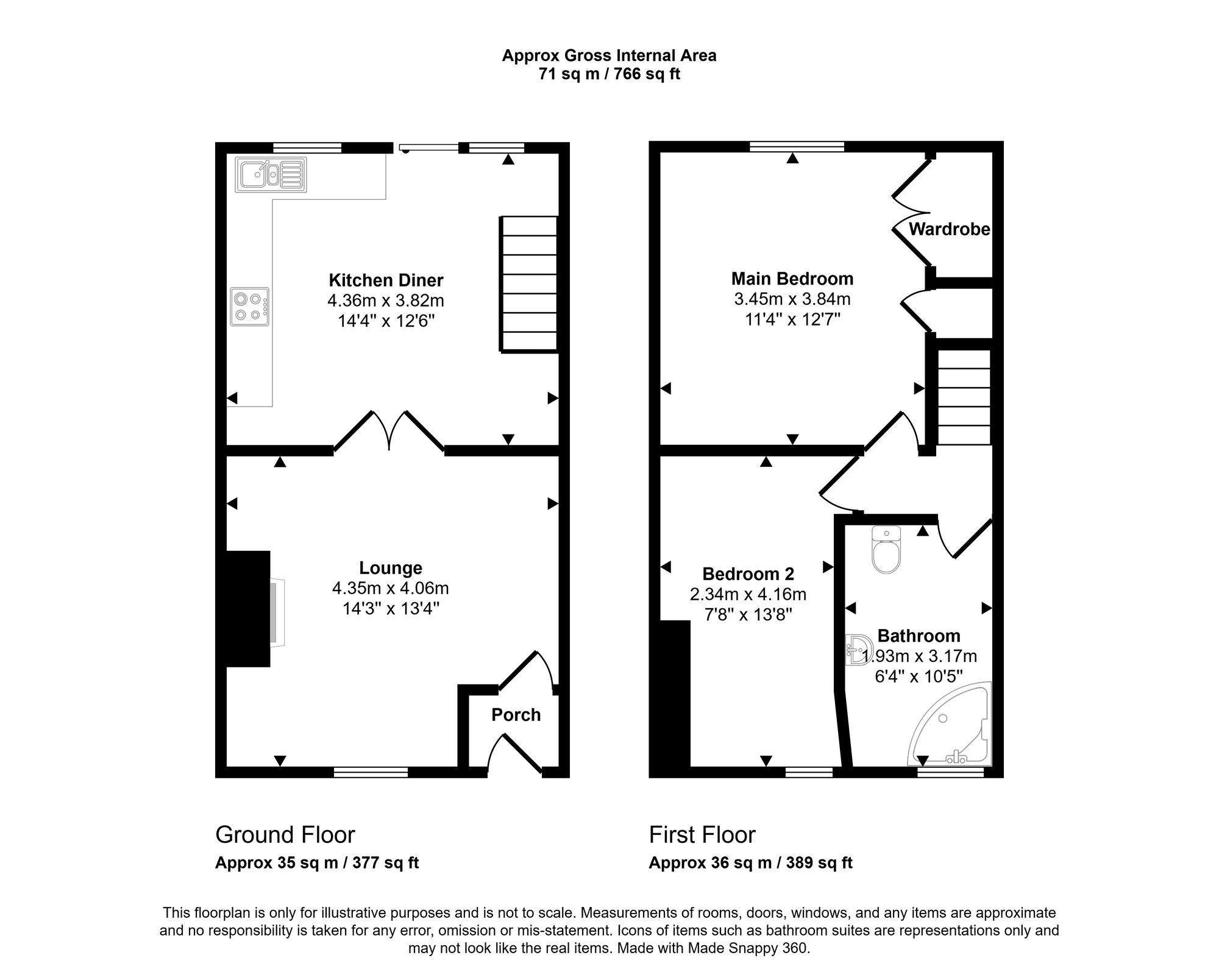 128 Preston Road, Wigan floorplan