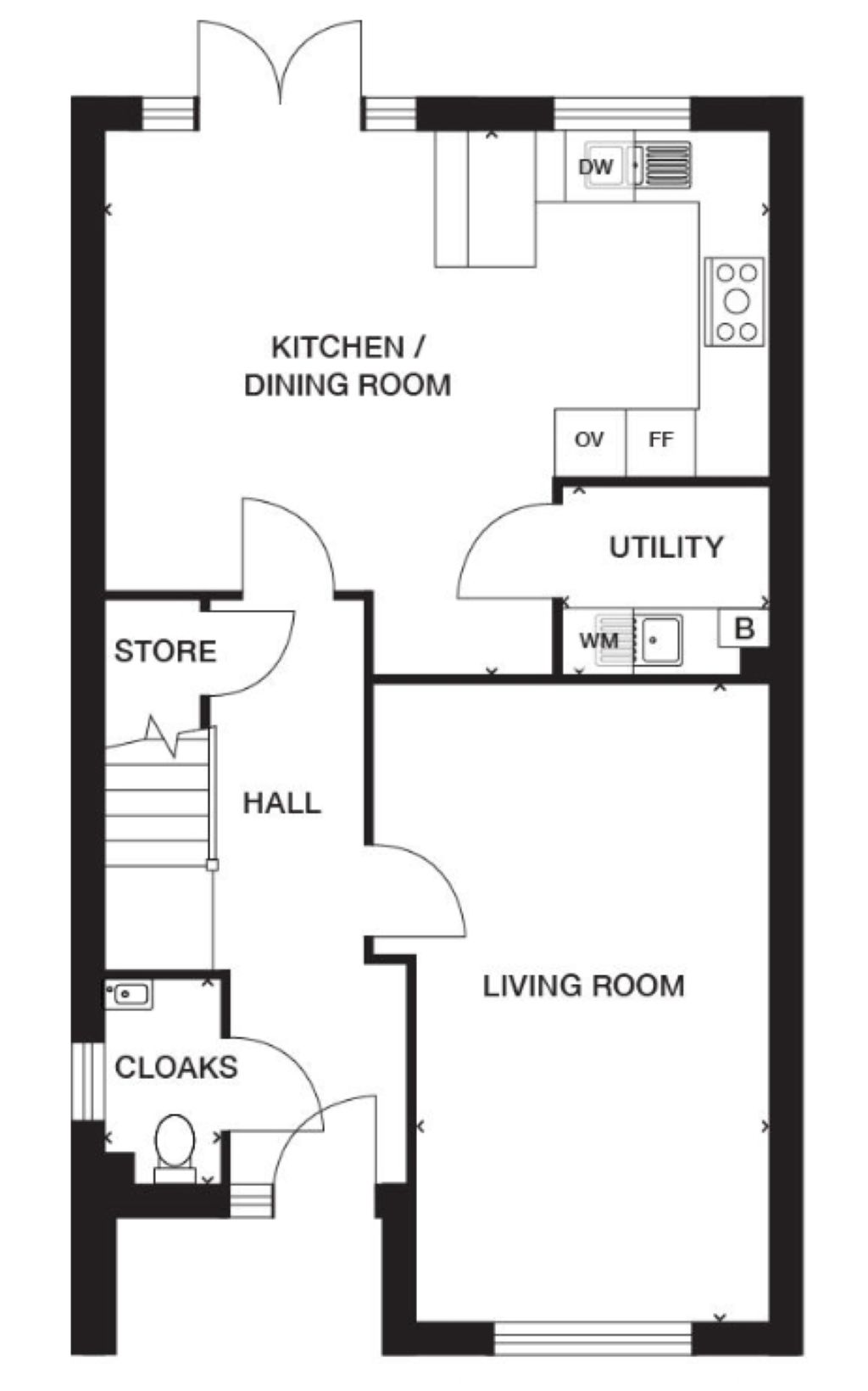Plot 53, Heathstock Rise, Thurlestone, Luxton Way, Taunton floorplan