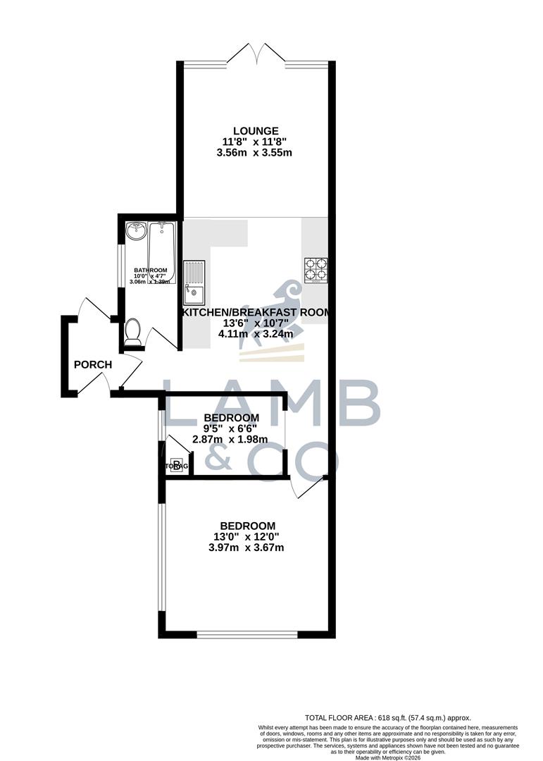 164, Burrs Road, Clacton-On-Sea floorplan