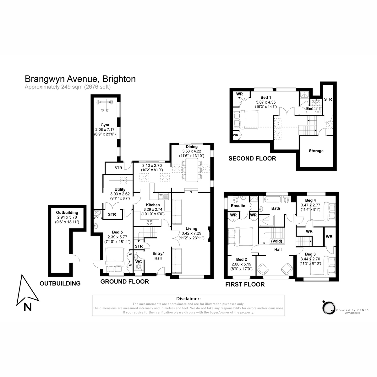 40, Brangwyn Avenue, Brighton floorplan