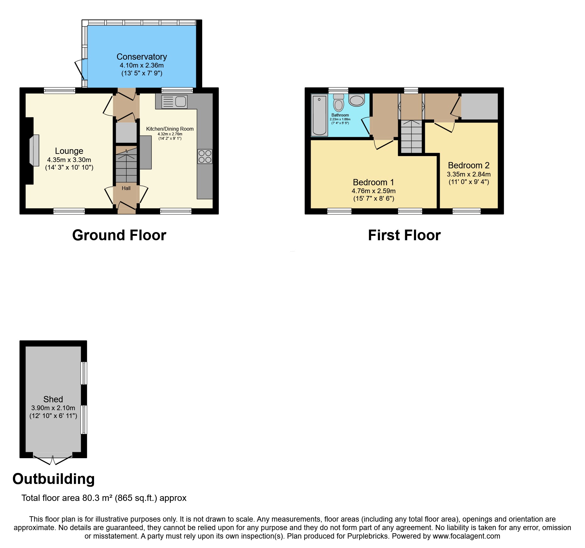 45, Tirycoed Road, Ammanford floorplan