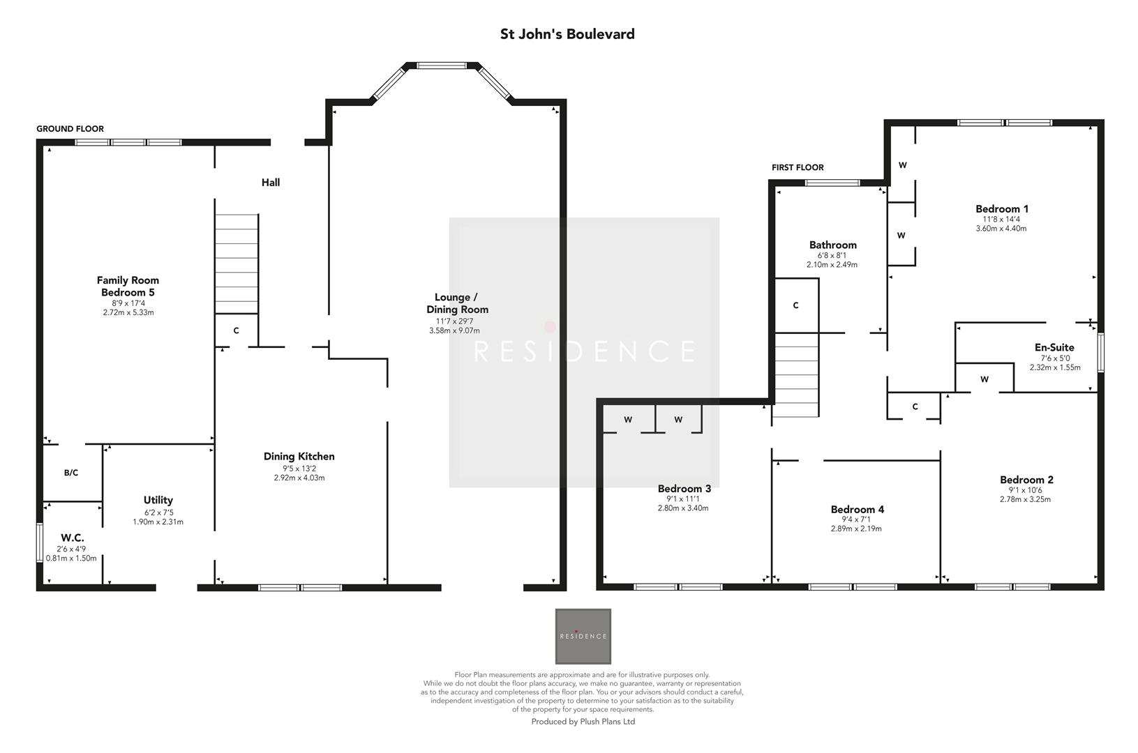61, St. John's Boulevard, Glasgow floorplan