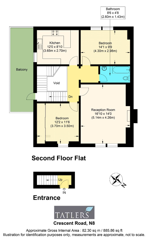 Crescent Road, London floorplan