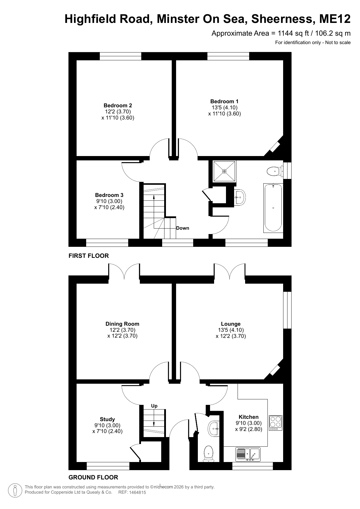 35, Highfield Road, Sheerness floorplan