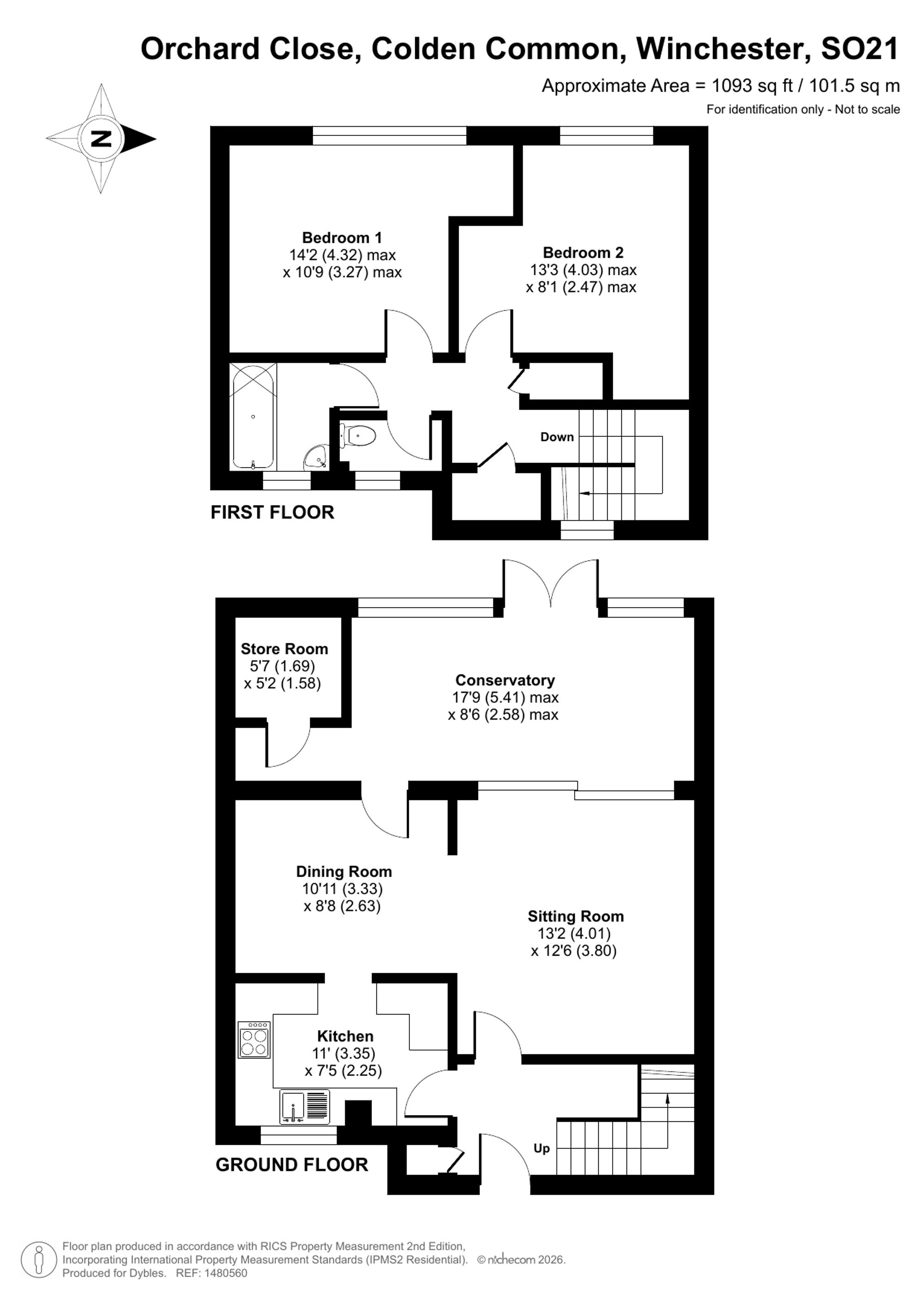 10 Orchard Close, Winchester floorplan
