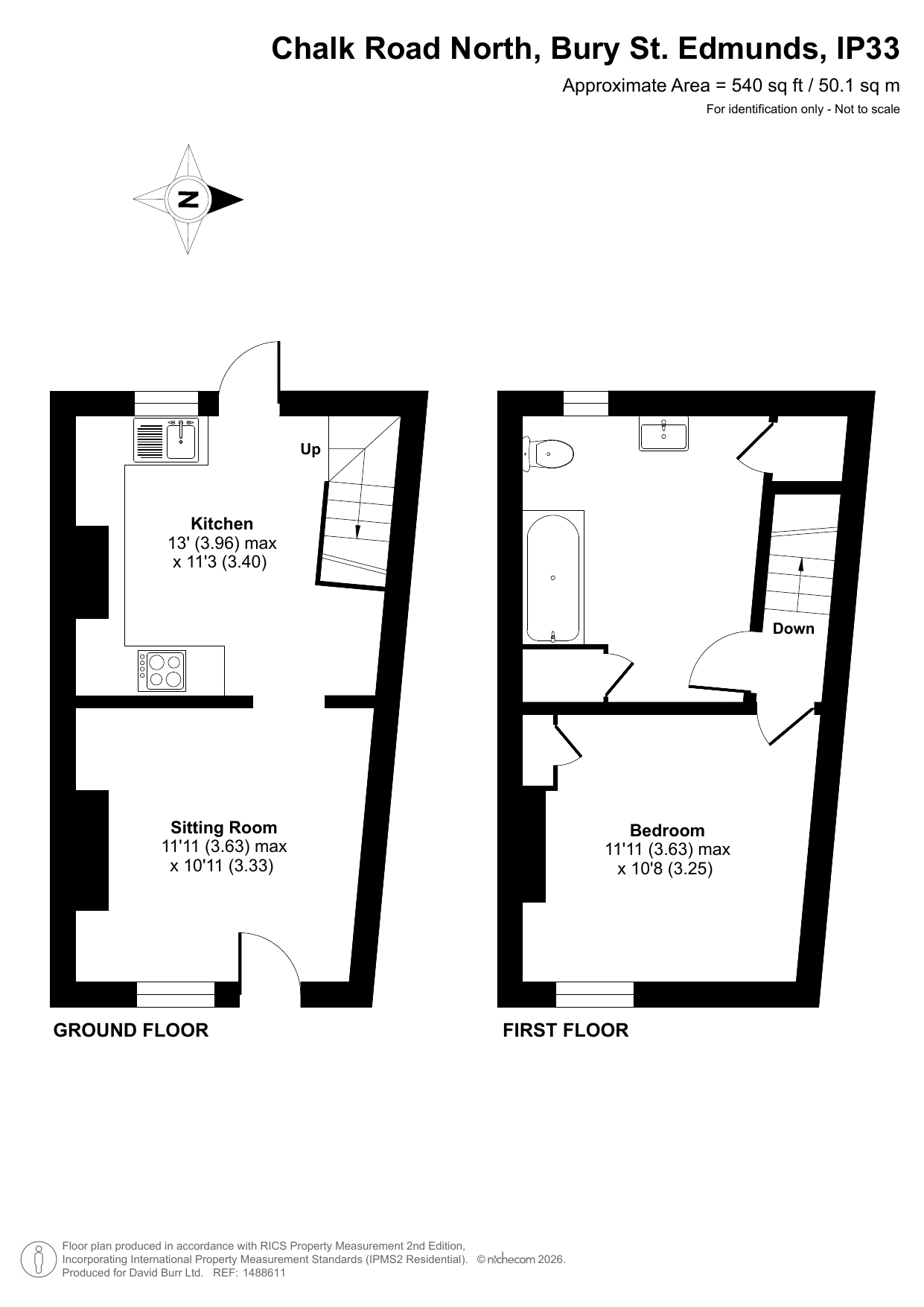 98, Chalk Road North, Bury St. Edmunds floorplan
