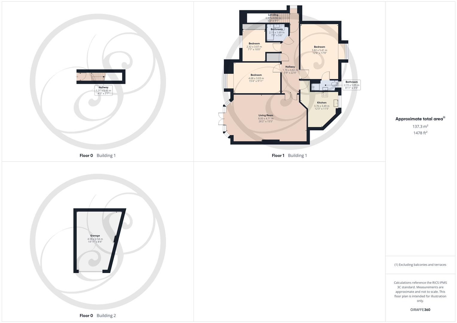 Flat 3, 97, The Drive, Leeds floorplan