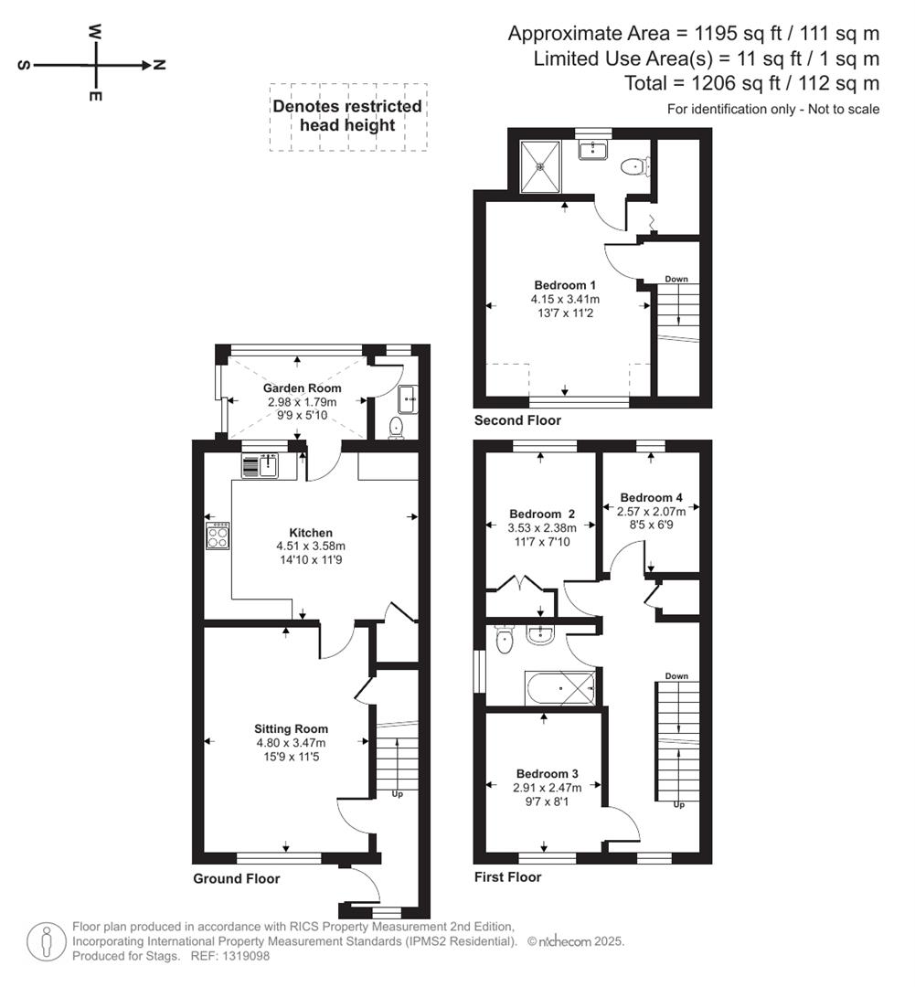 Sea View, 1 Kersbrook Gardens, Lyme Regis floorplan