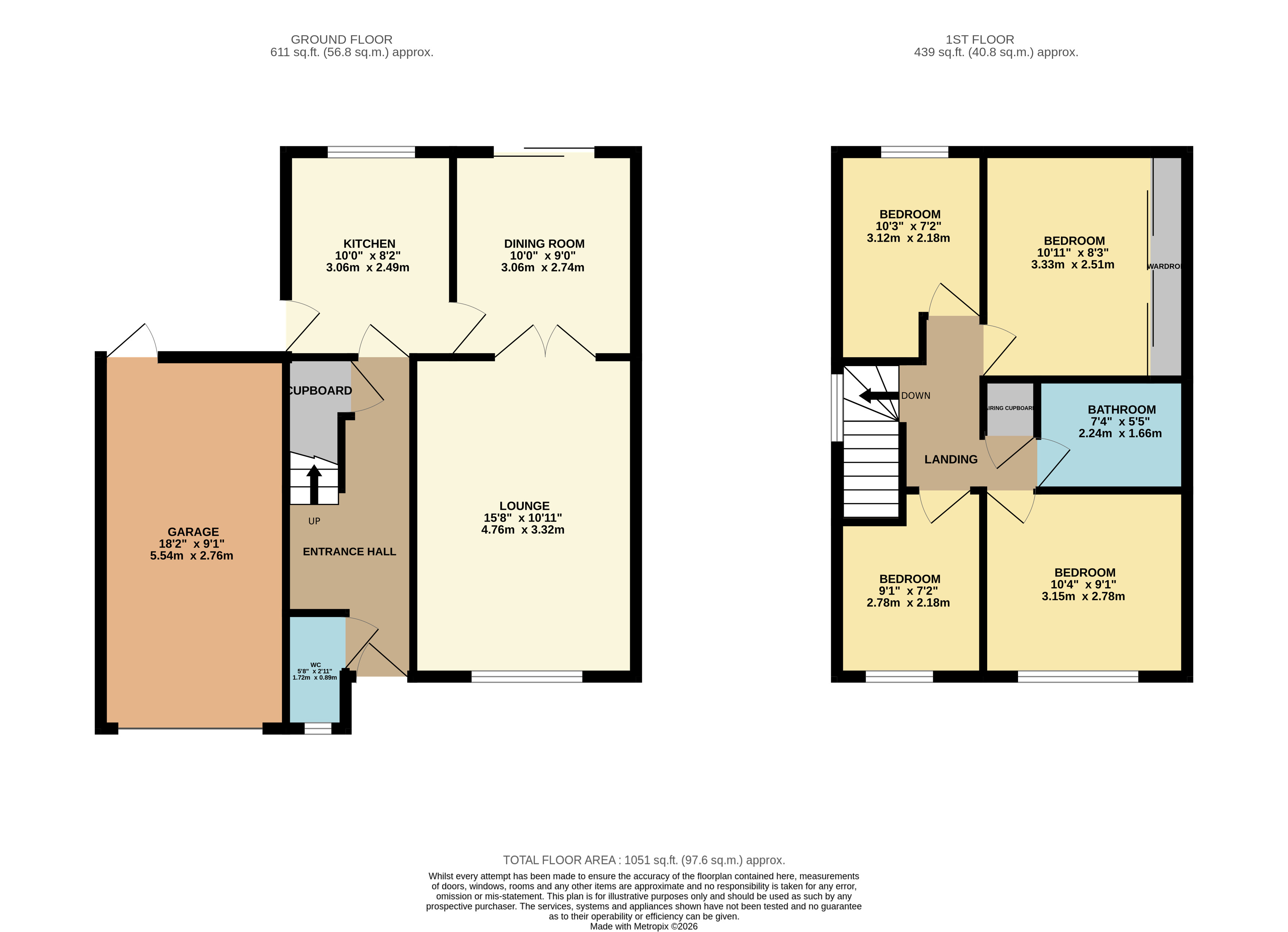 10, Charndon Close, Bedfordshire floorplan