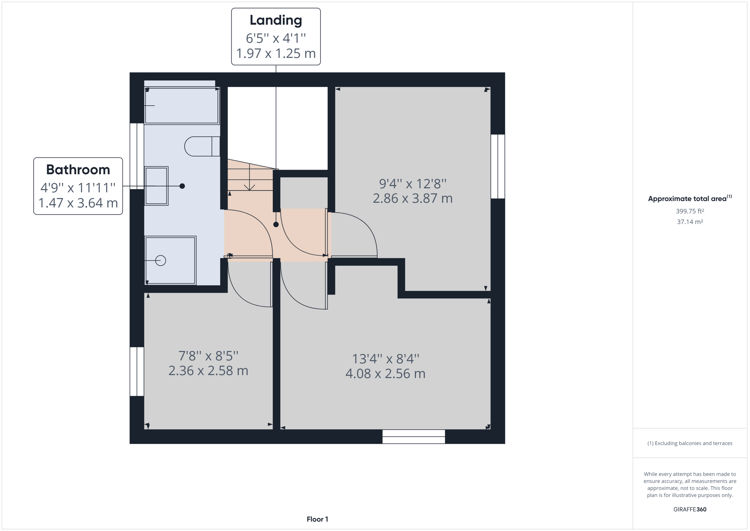 1 Trevone Place, Cambridge floorplan