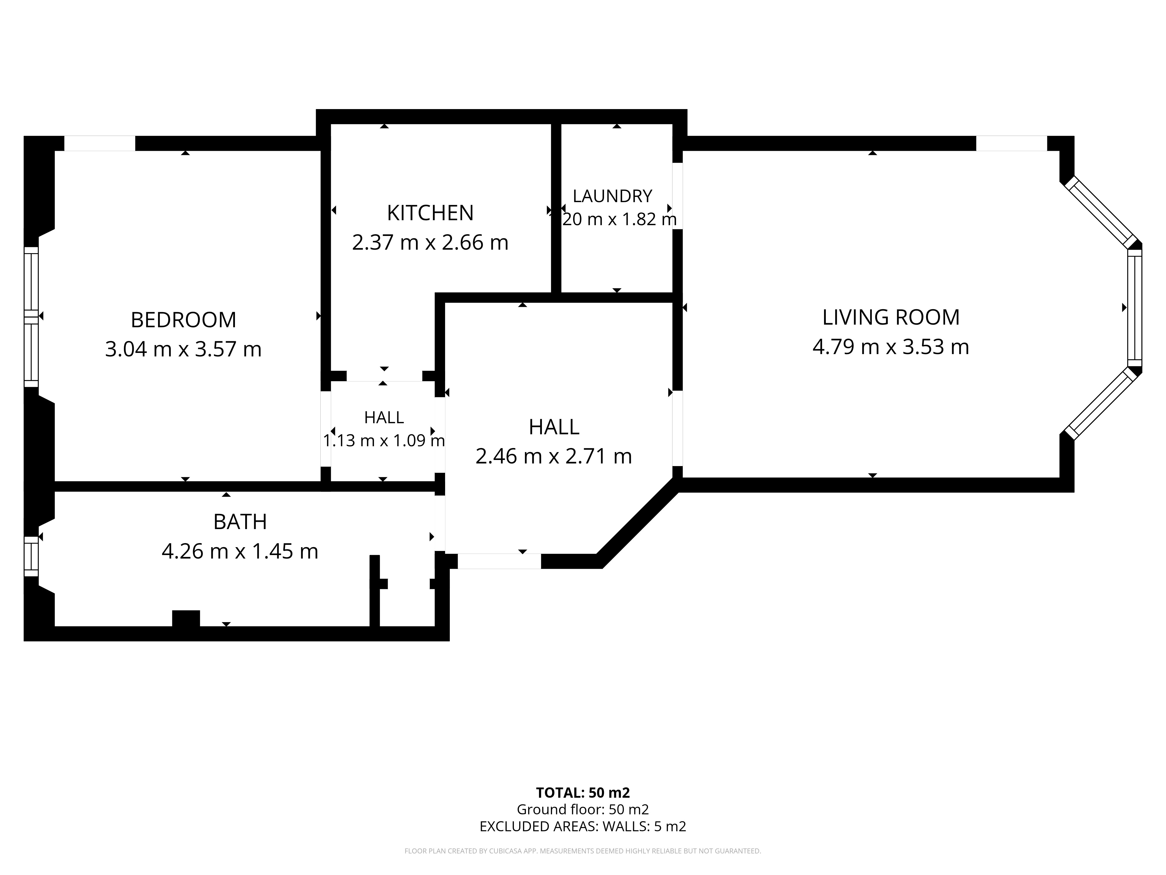 0/2, 292, Crow Road, Glasgow City floorplan