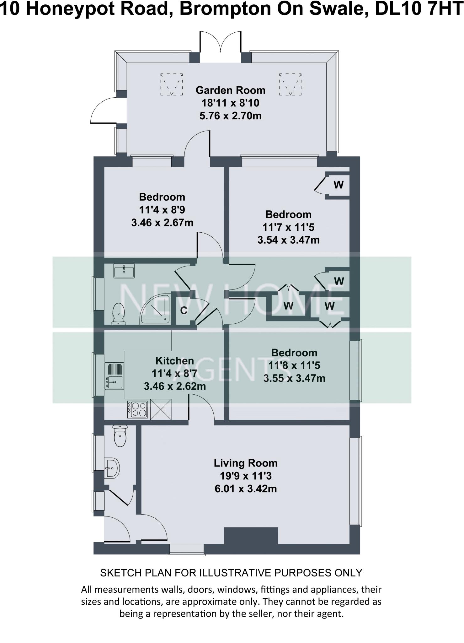 10, Honeypot Road, Richmond floorplan
