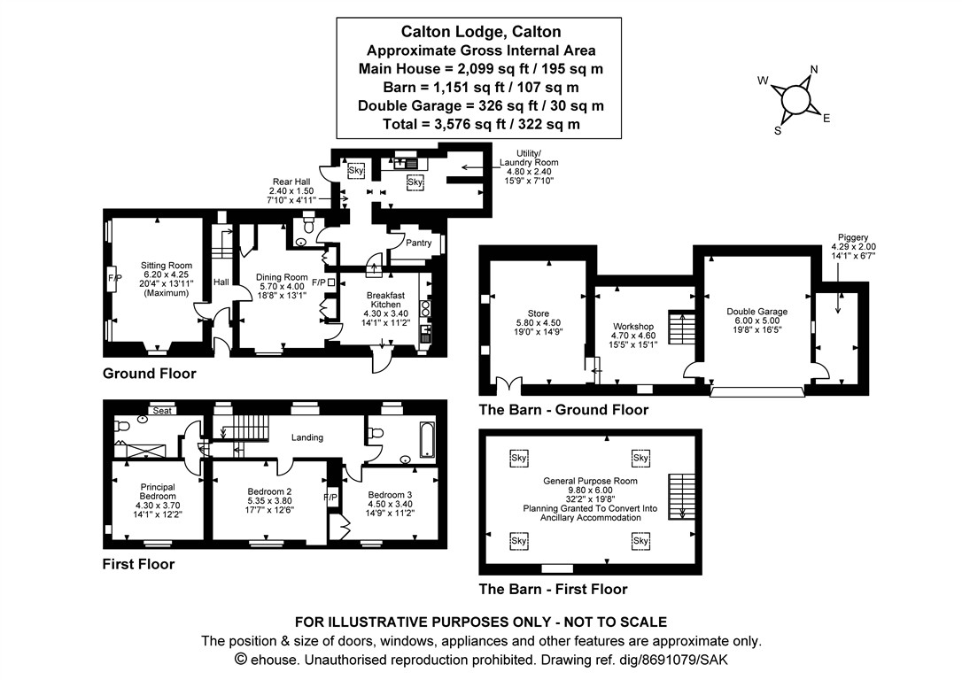 Calton Lodge,, Calton, North Yorkshire floorplan