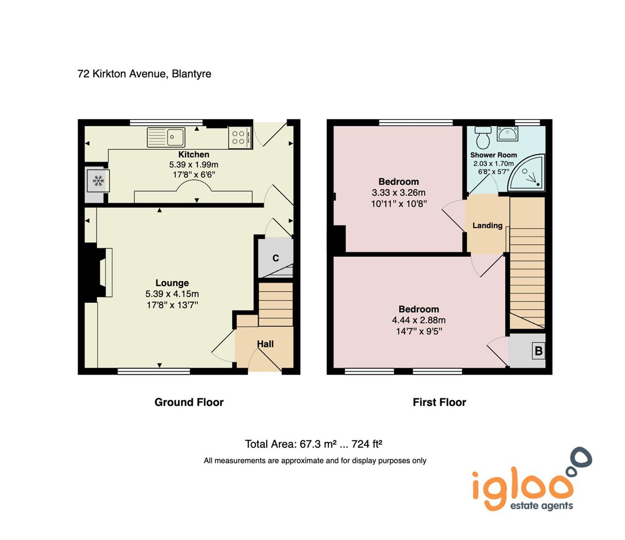 72, Kirkton Avenue, Blantyre floorplan