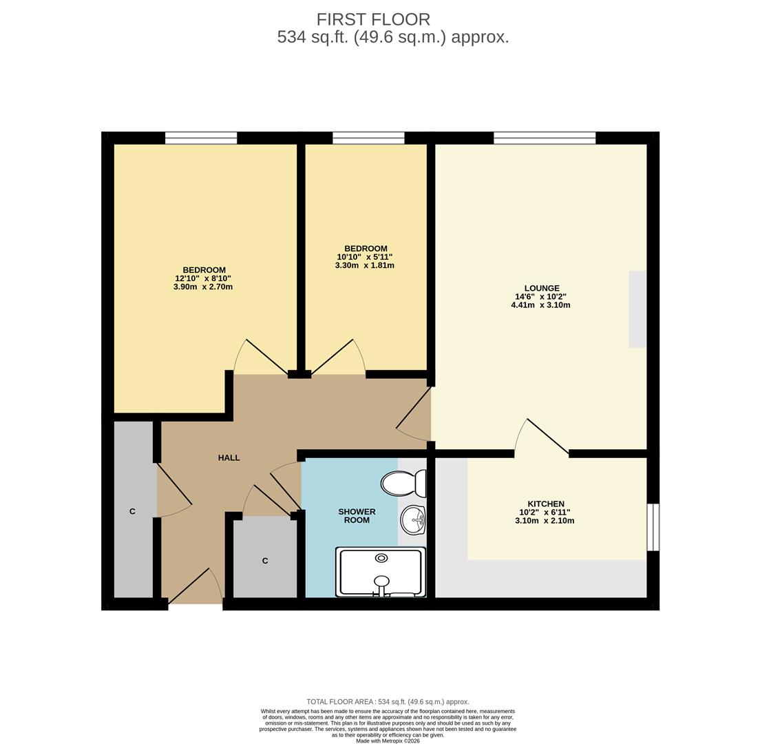 Flat 215, Aylesdene Court, Osborne Road, Coventry floorplan