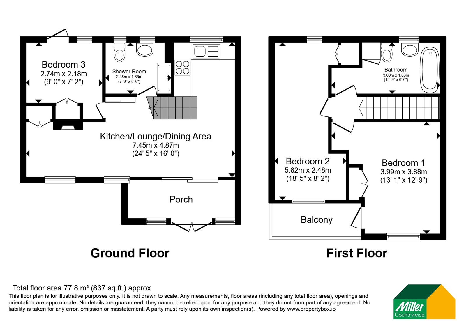 2 Trevithick Court,, Tolroy Road, Hayle floorplan