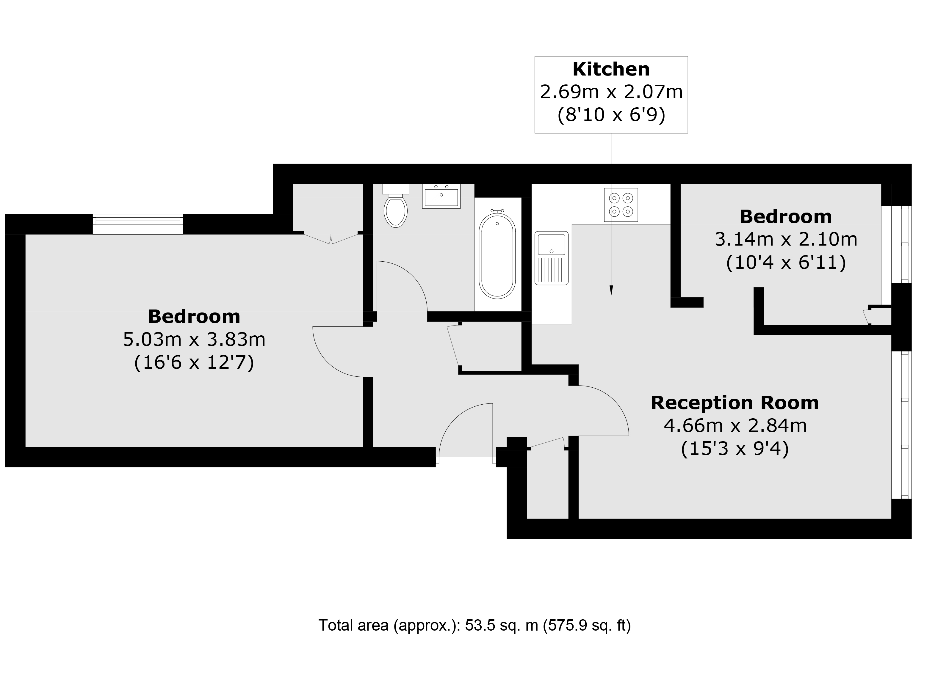 Crosslet Vale, London floorplan