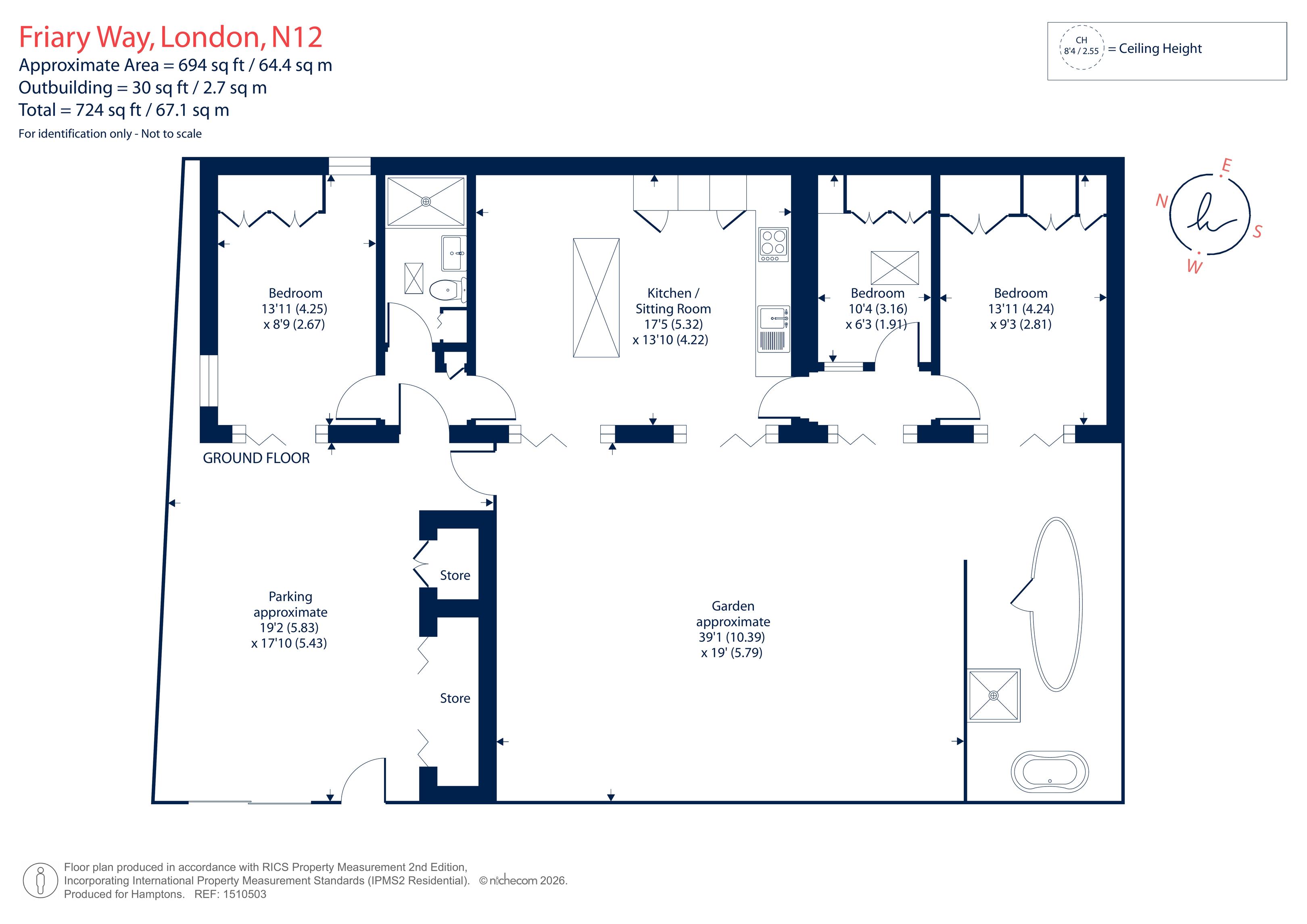 2A, Friary Way, London floorplan