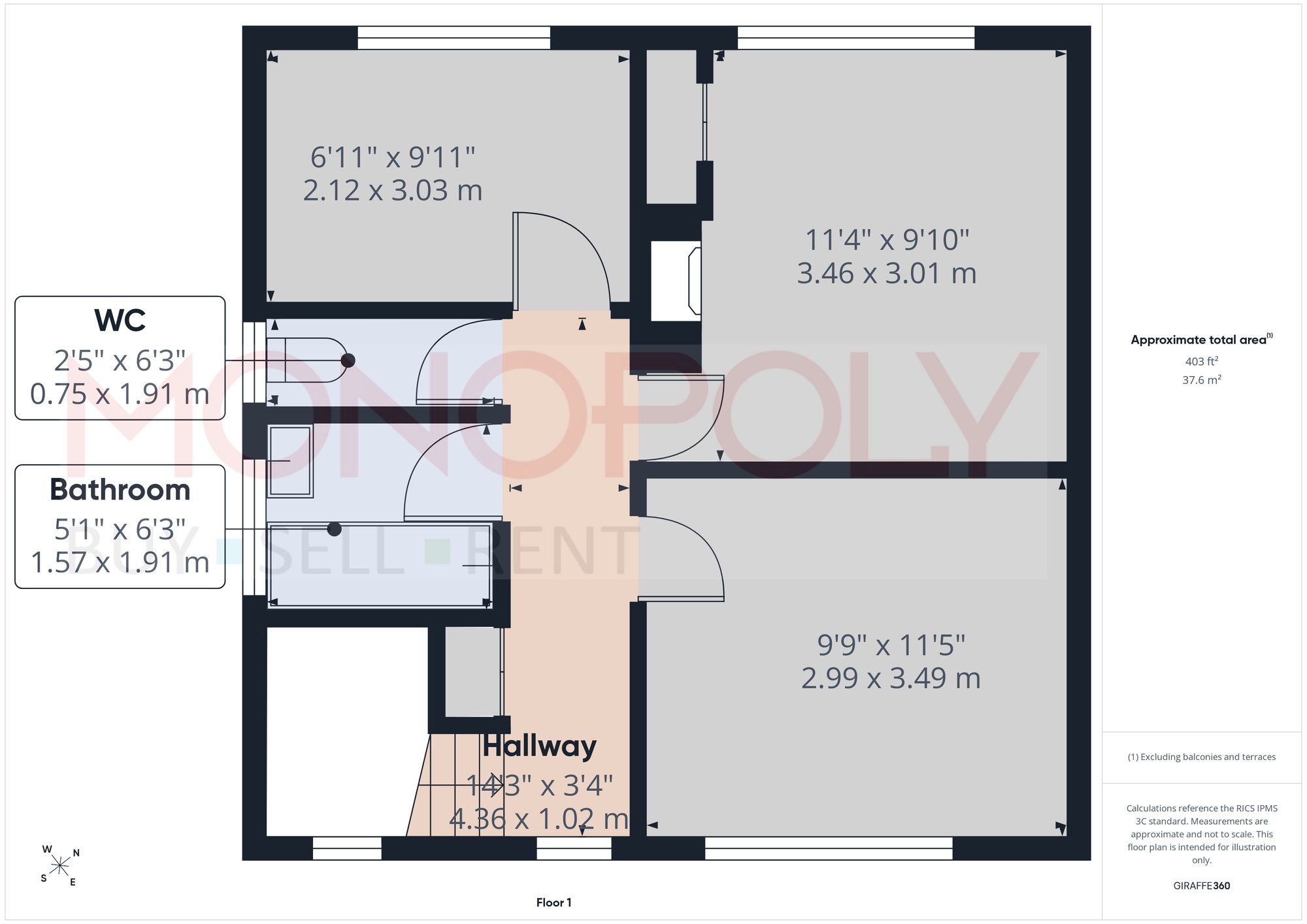 2 Bedwell Crescent, Wrexham floorplan