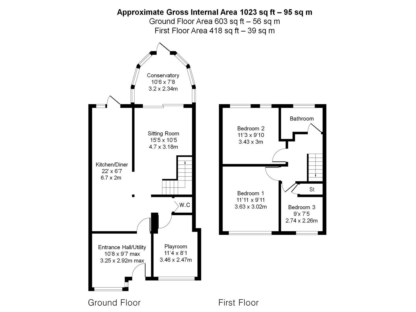 123, Cherry Garden Lane, Newport floorplan