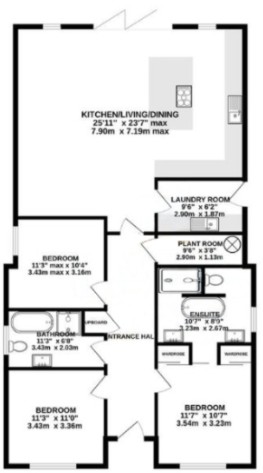 Daisy Field Cottage Colchester Road, Colchester Road, Thorpe le Soken floorplan
