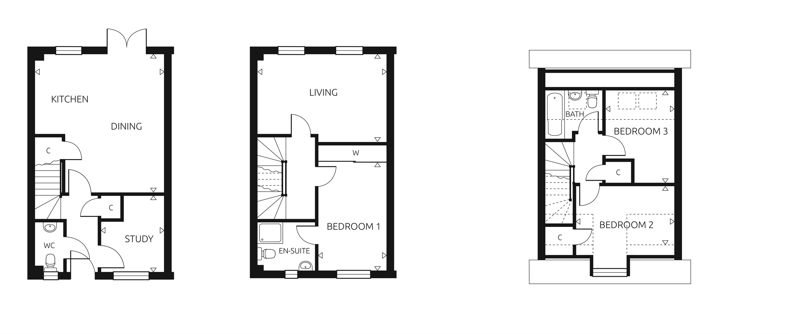 Plot 11, The Pine, The Pastures, Grays floorplan