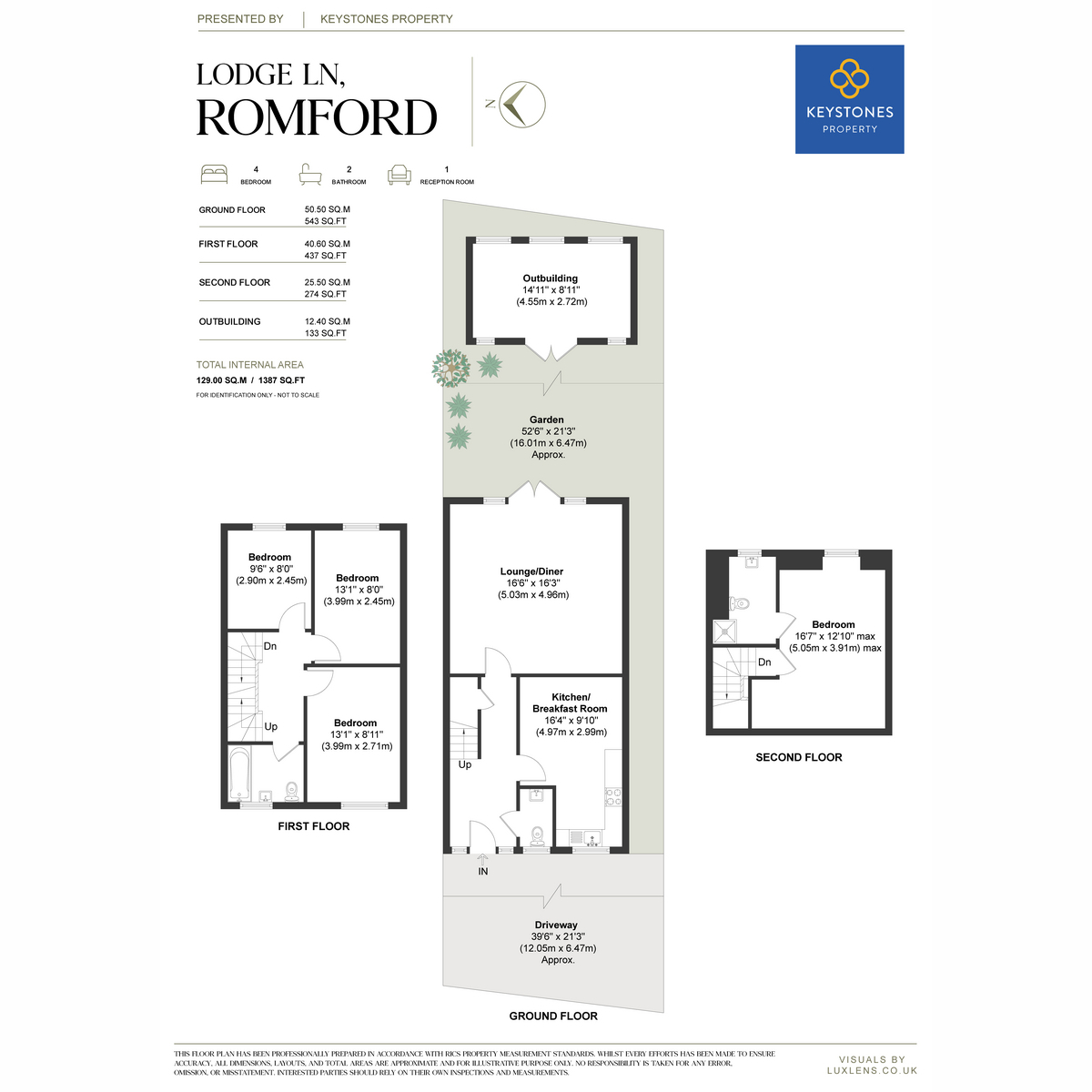 276, Lodge Lane, Collier Row floorplan