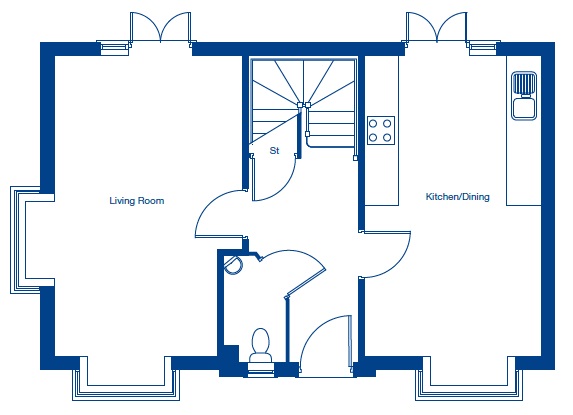 2 Bedrooms Detached house for sale in Petworth Road, Wisborough Green, Billingshurst RH14