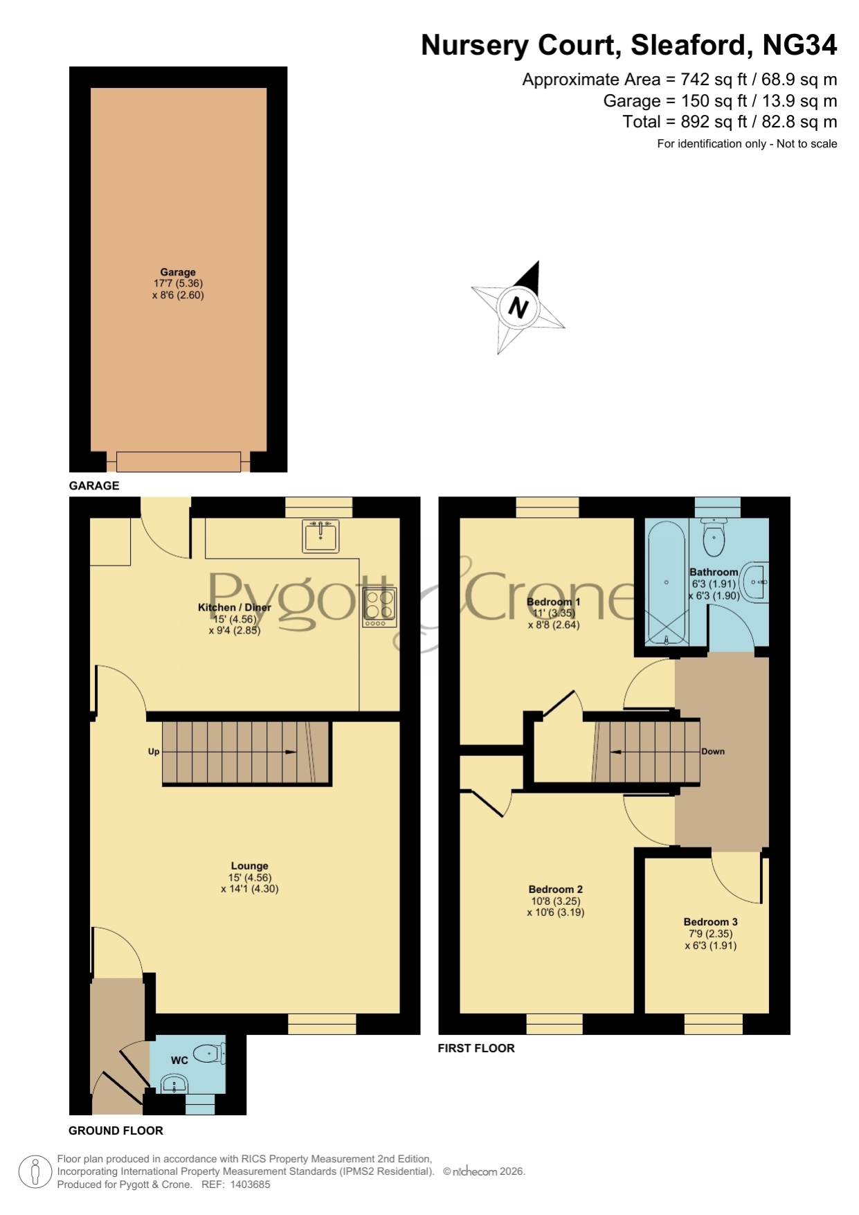 16, Nursery Court, Sleaford floorplan