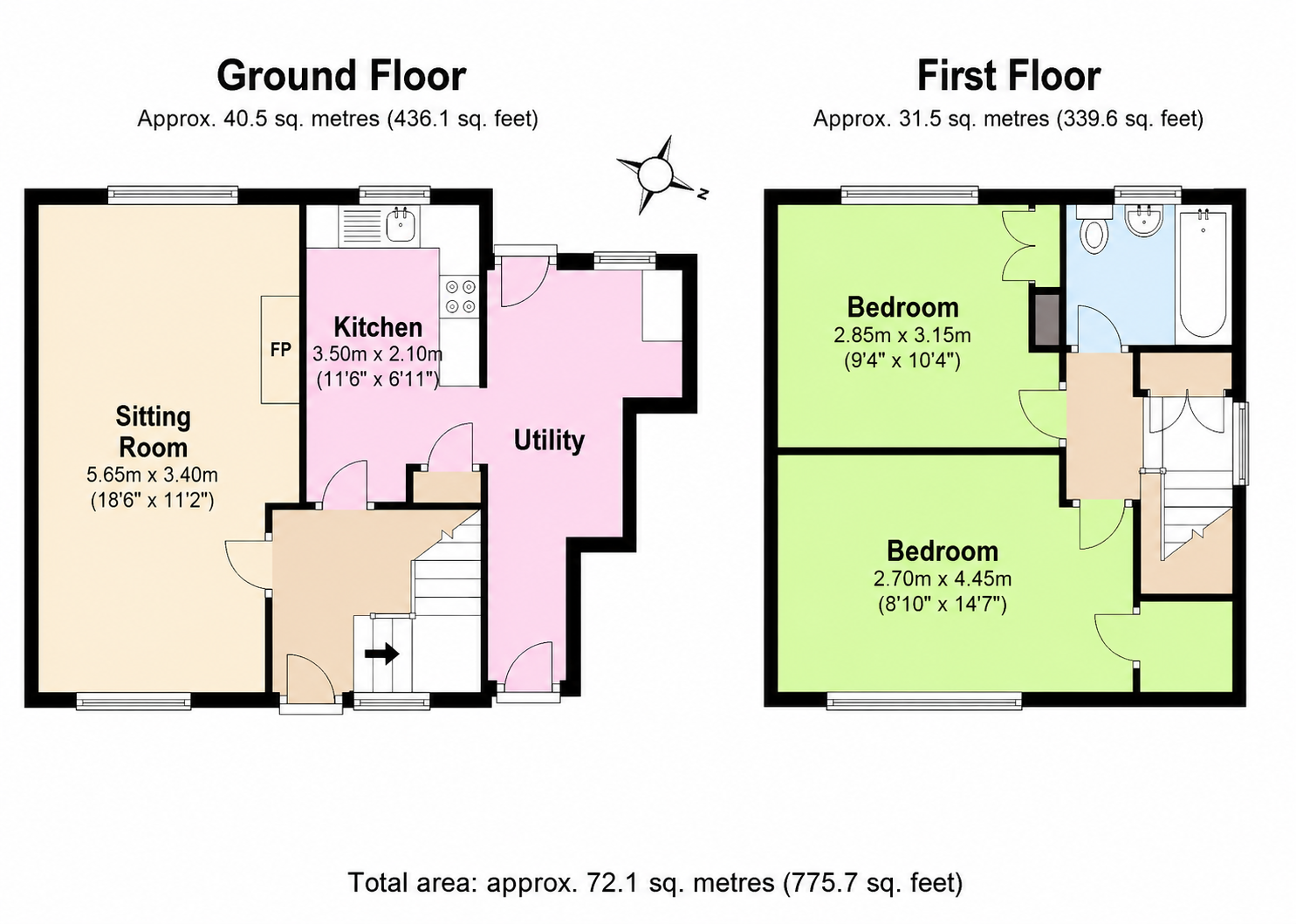 166, Springfield Road, Carlisle floorplan
