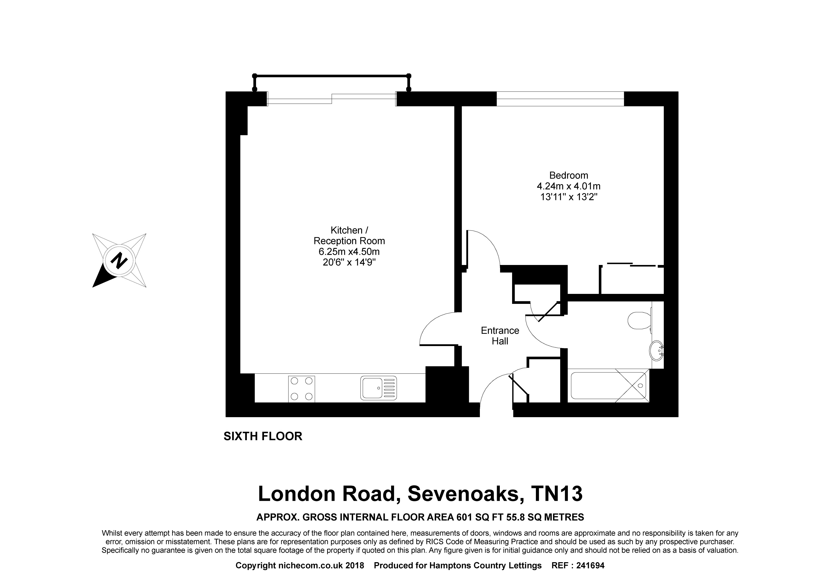 1 Bedrooms Flat to rent in London Road, Sevenoaks TN13