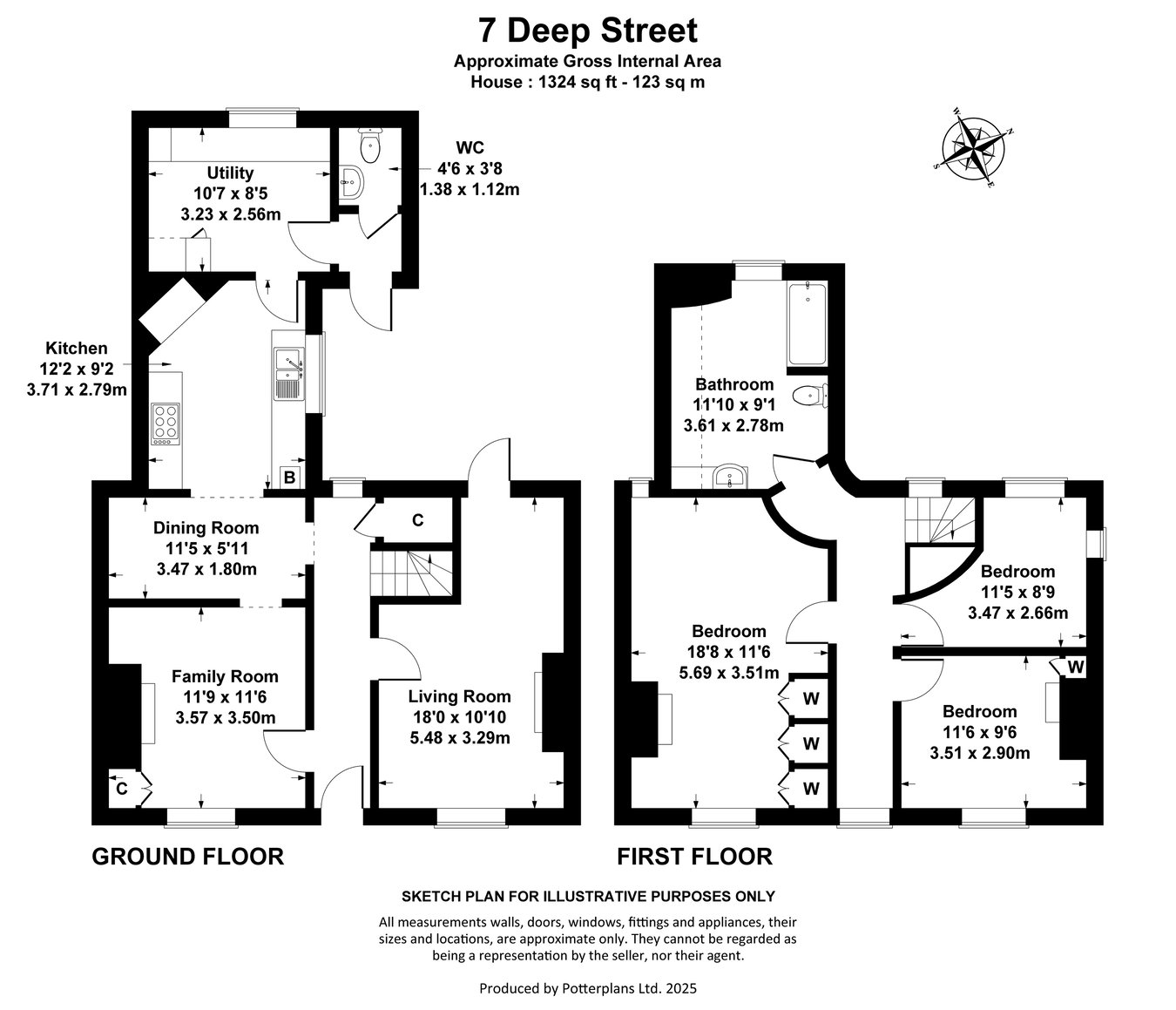 7, Deep Street, Cheltenham floorplan