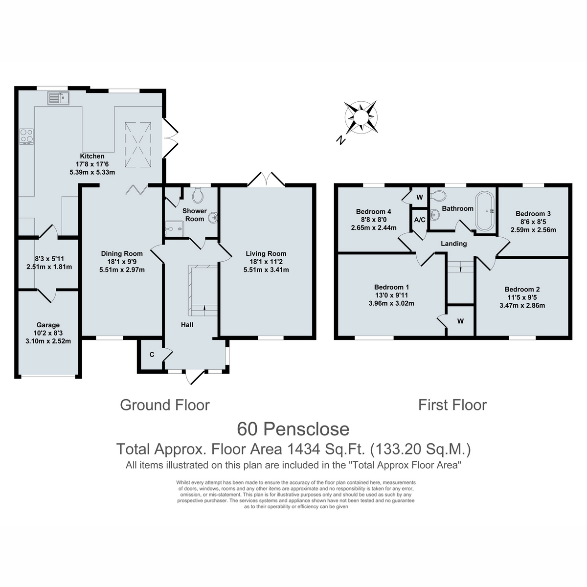 60, Pensclose, Witney floorplan