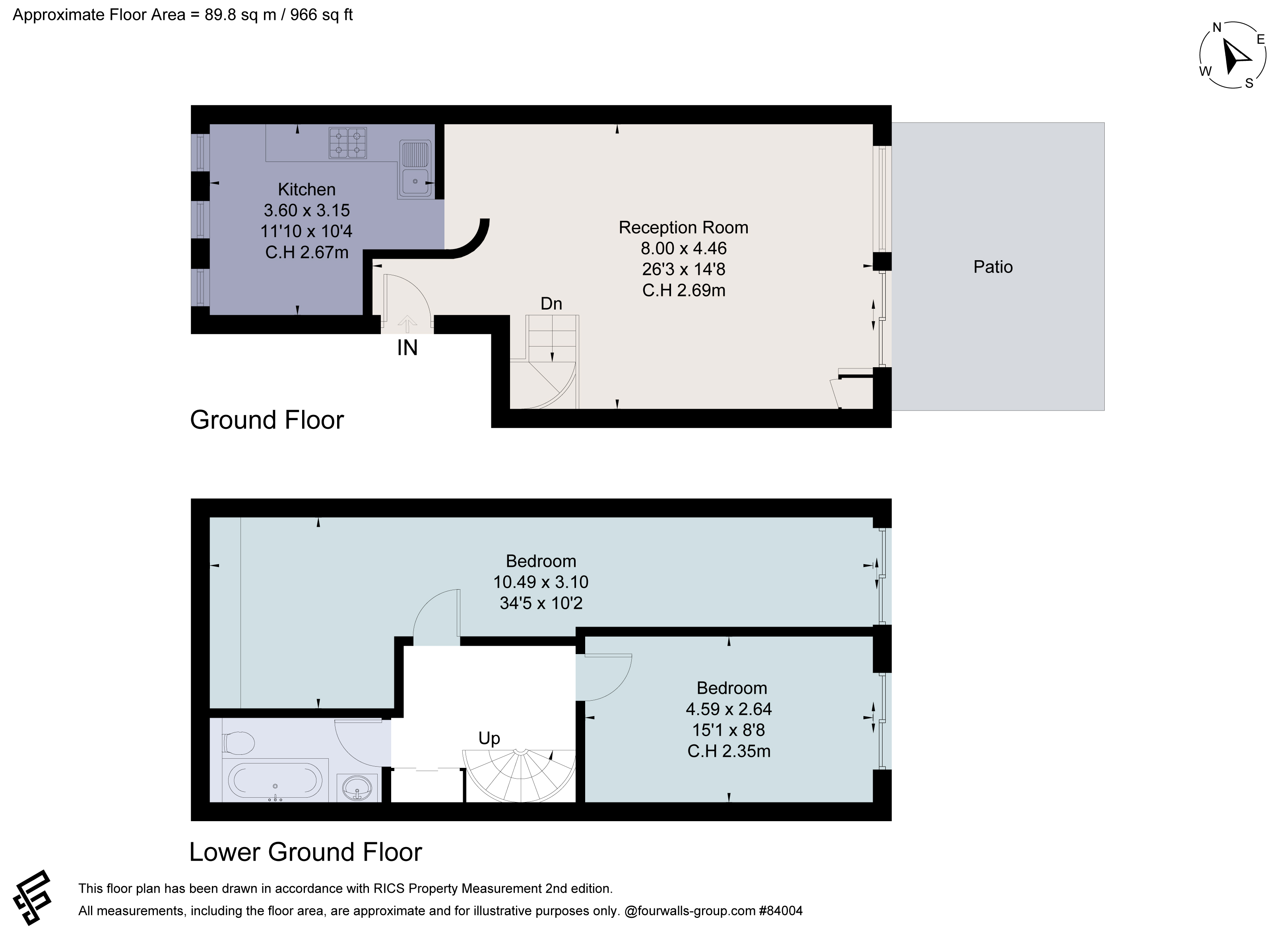 Flat A, 144, Victoria Park Road, London floorplan
