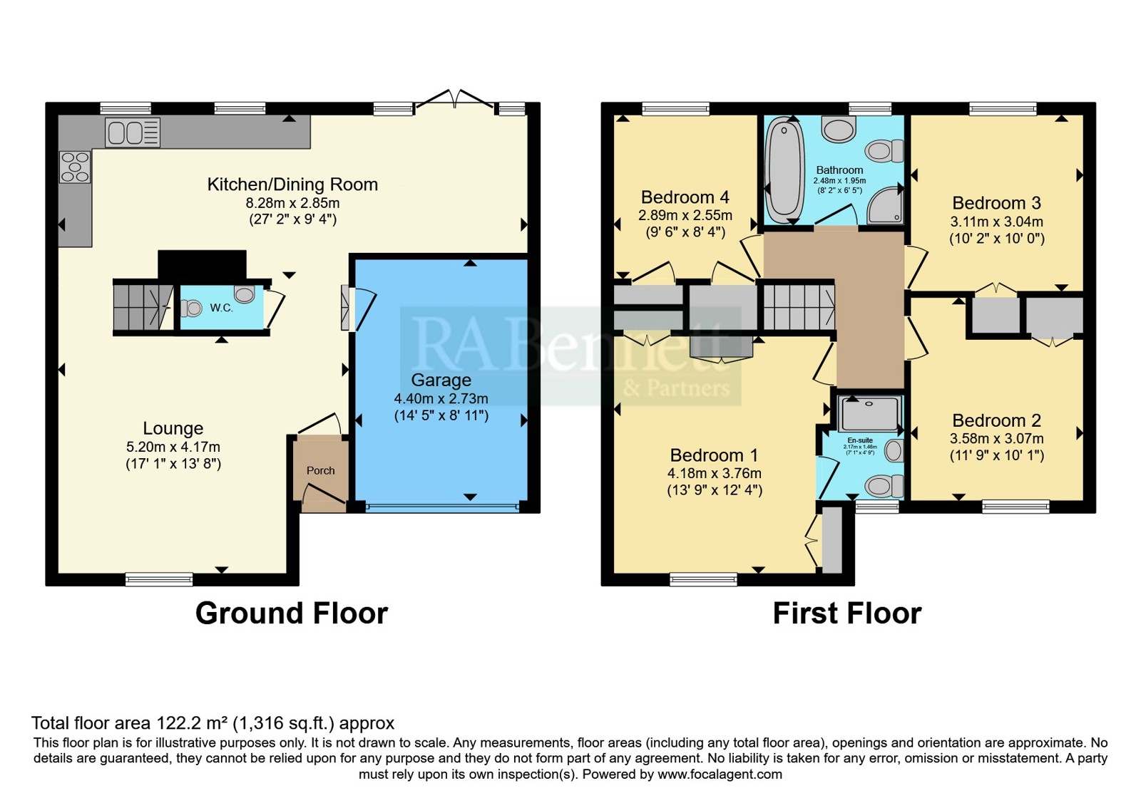 24A,, Wood Lane, Evesham floorplan