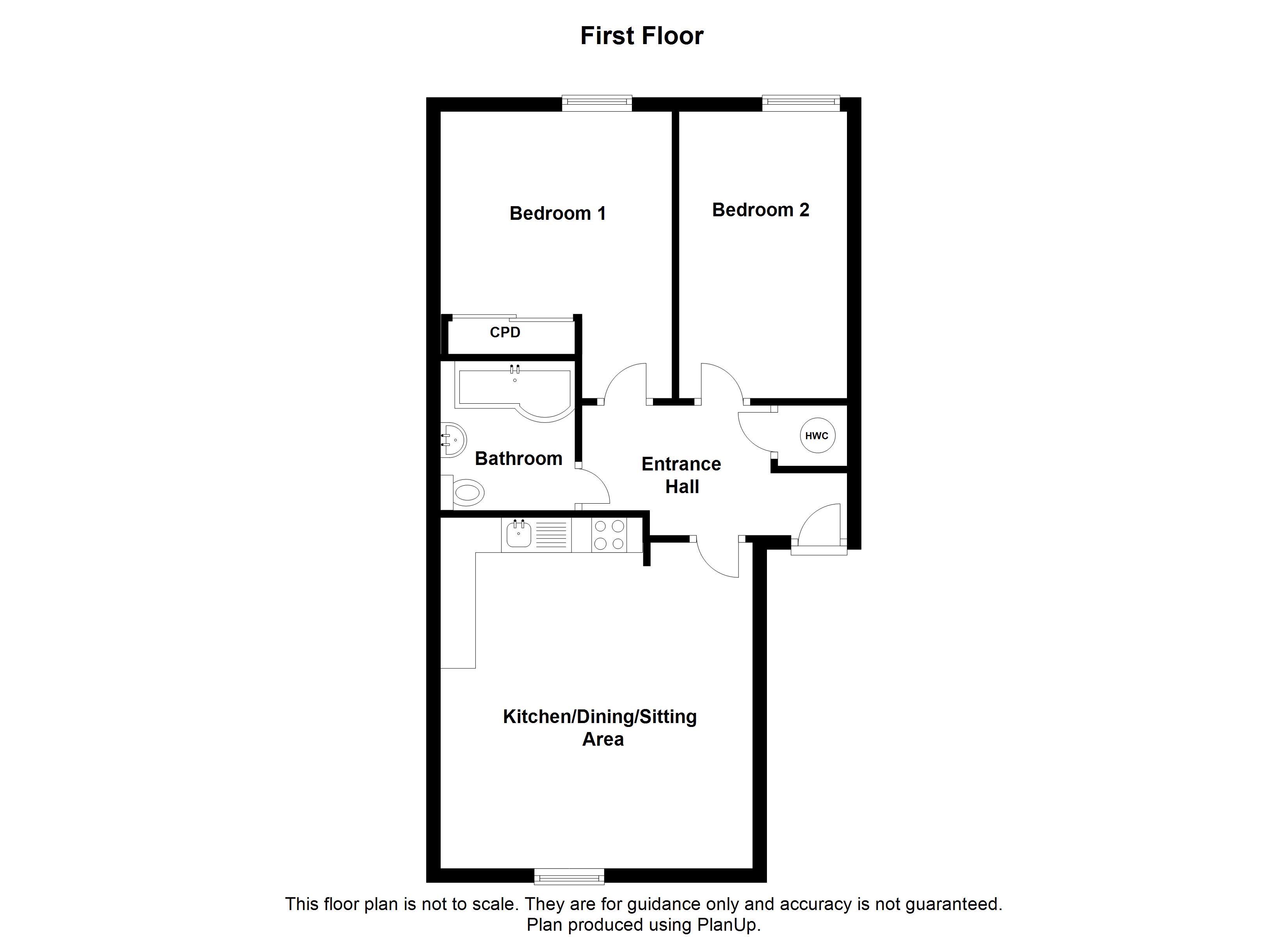 2 Bedrooms Flat to rent in Willow Court, Sawbridgeworth, Herts CM21