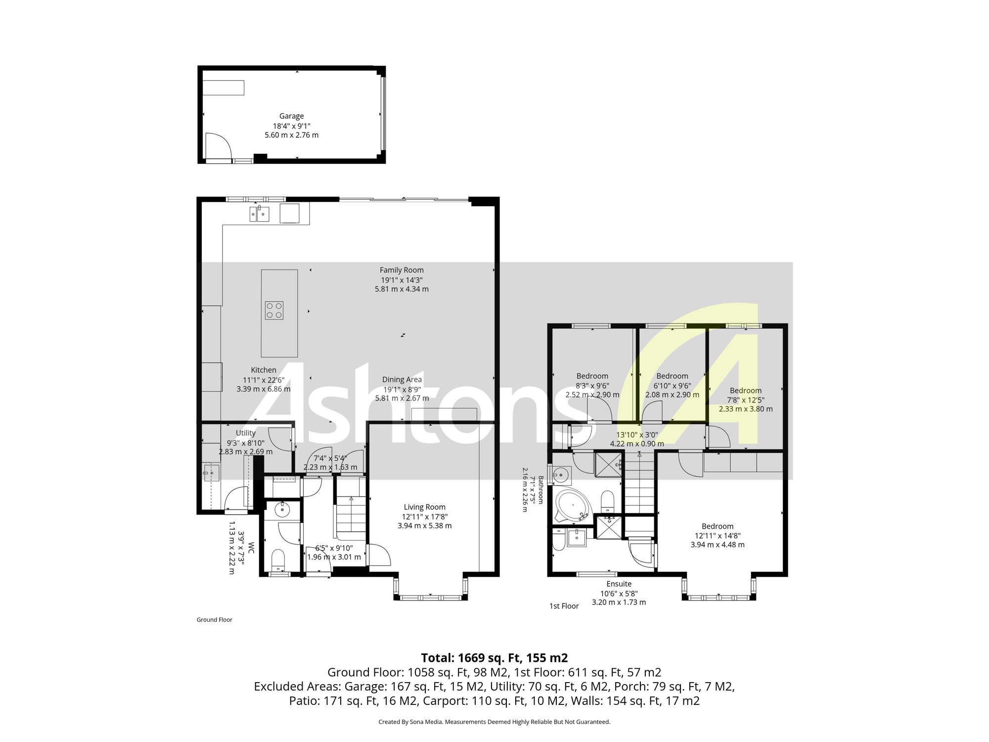 2 Warren Croft, Runcorn floorplan