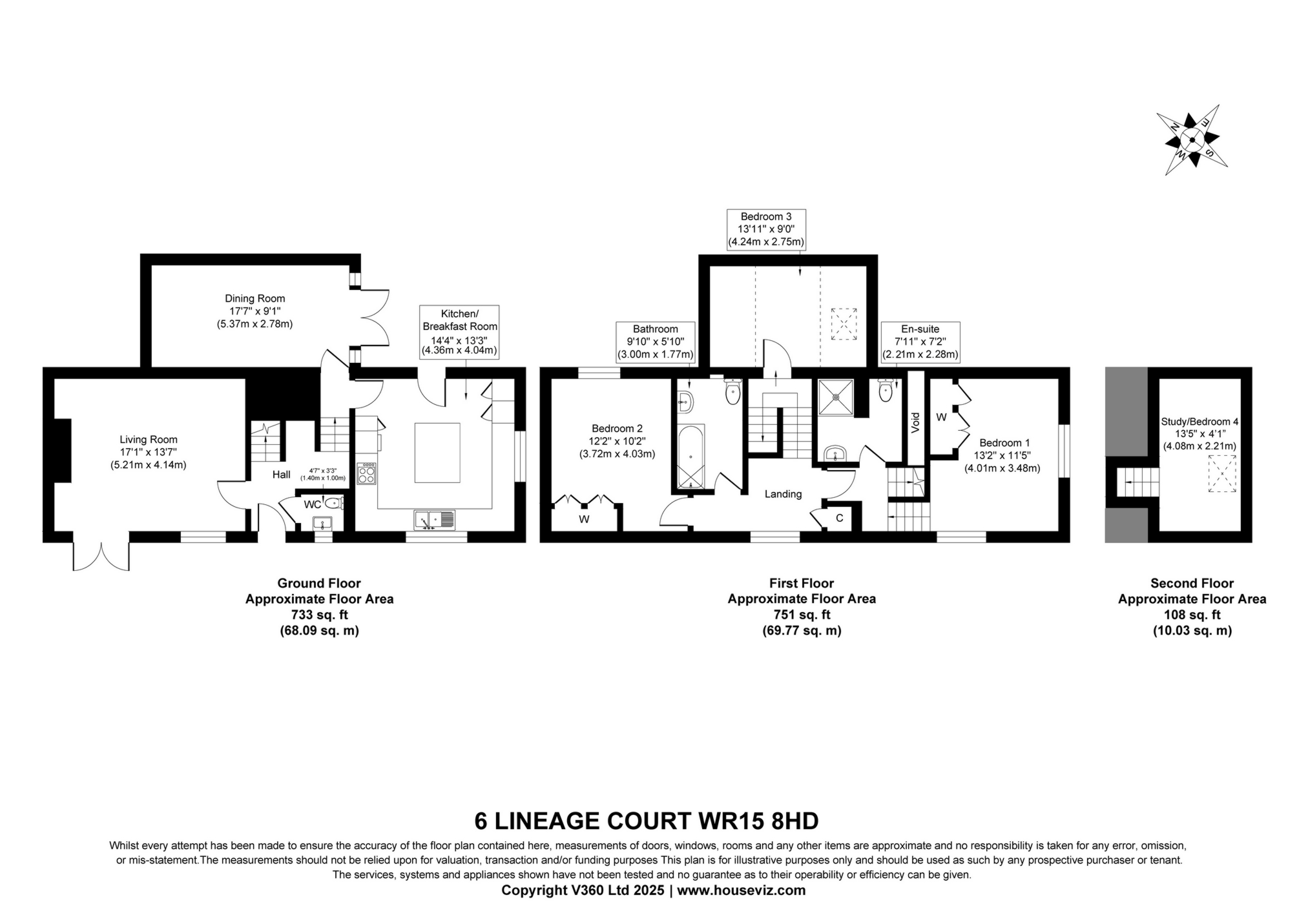 6, Lineage Court, Tenbury Wells floorplan