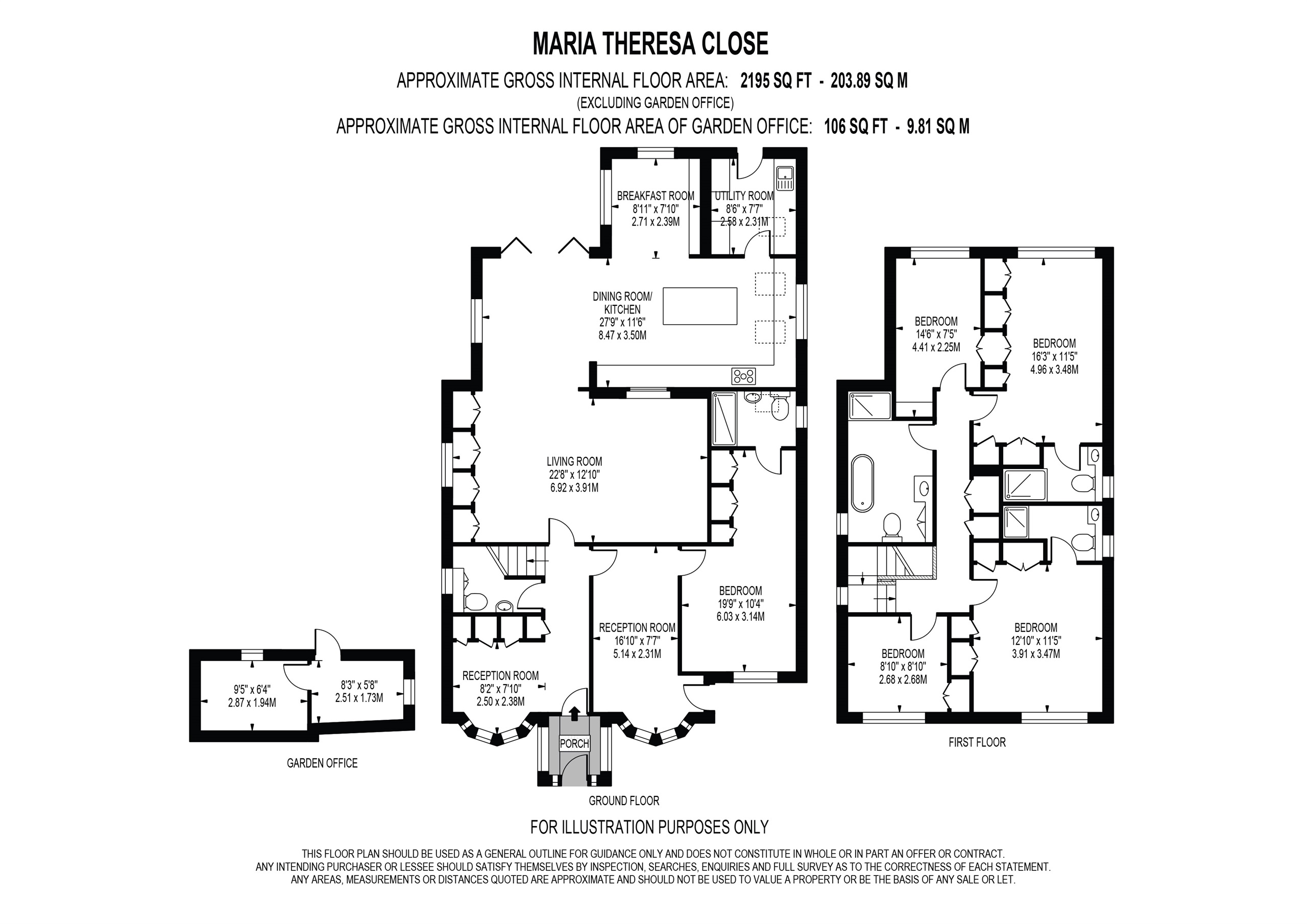 11, Maria Theresa Close, New Malden floorplan