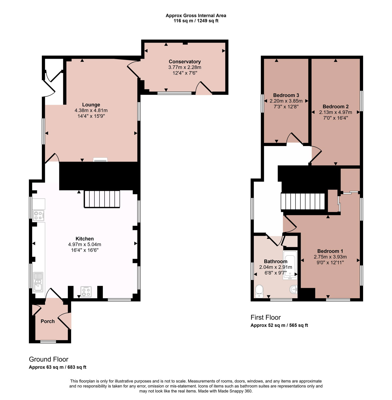 Halfacre Cottage, Plymouth floorplan