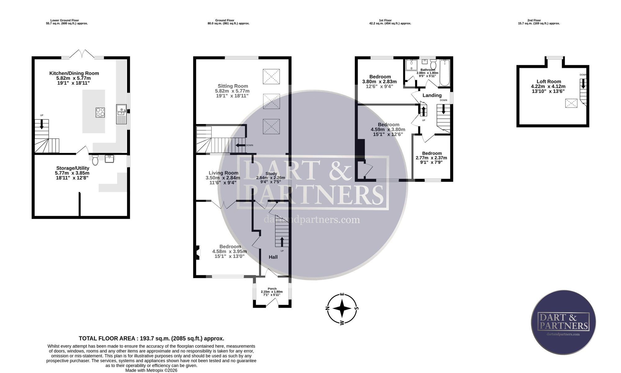 102 Fourth Avenue, Teignmouth floorplan