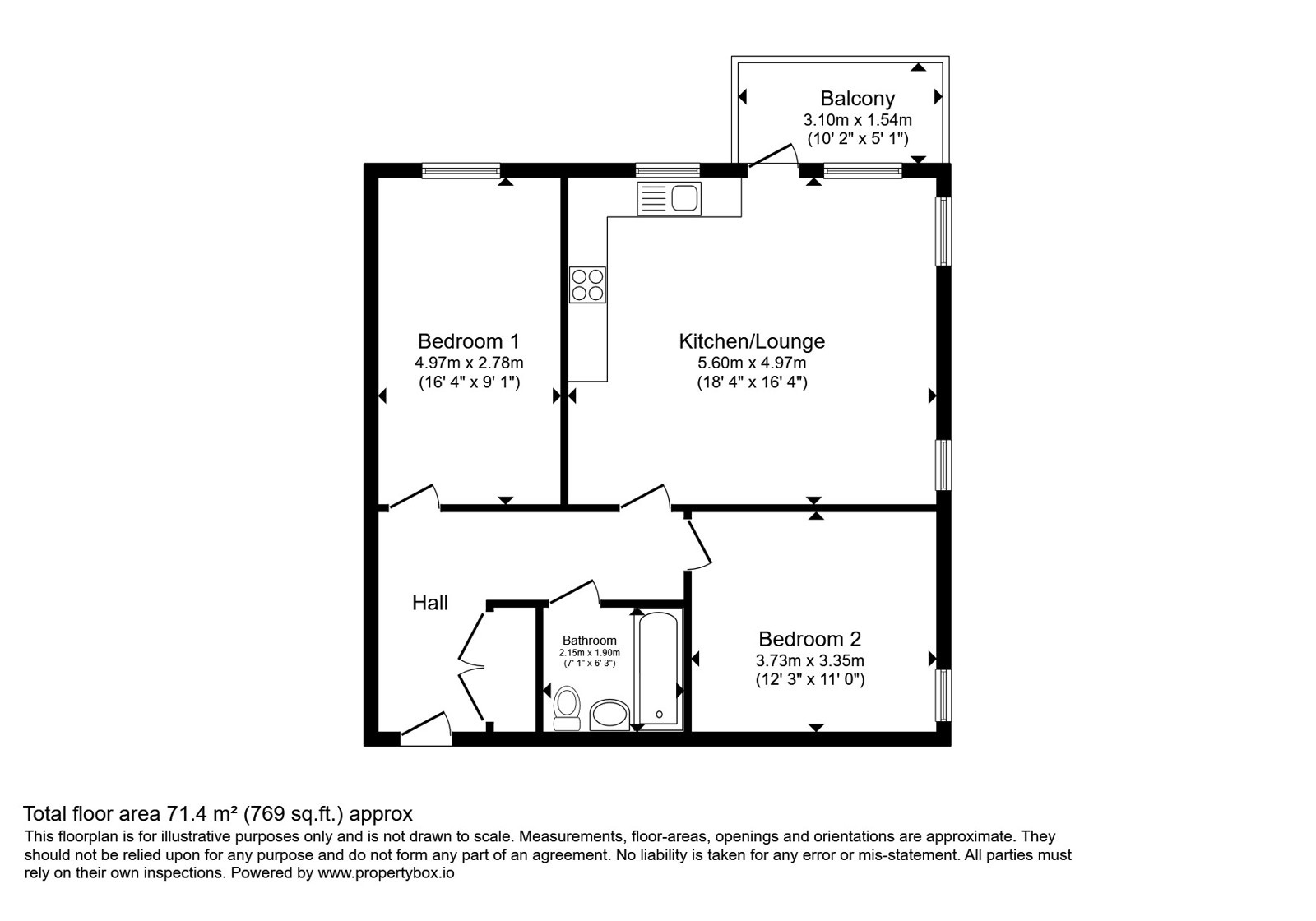 Plot 338, The Gateway, Bexhill-On-Sea floorplan