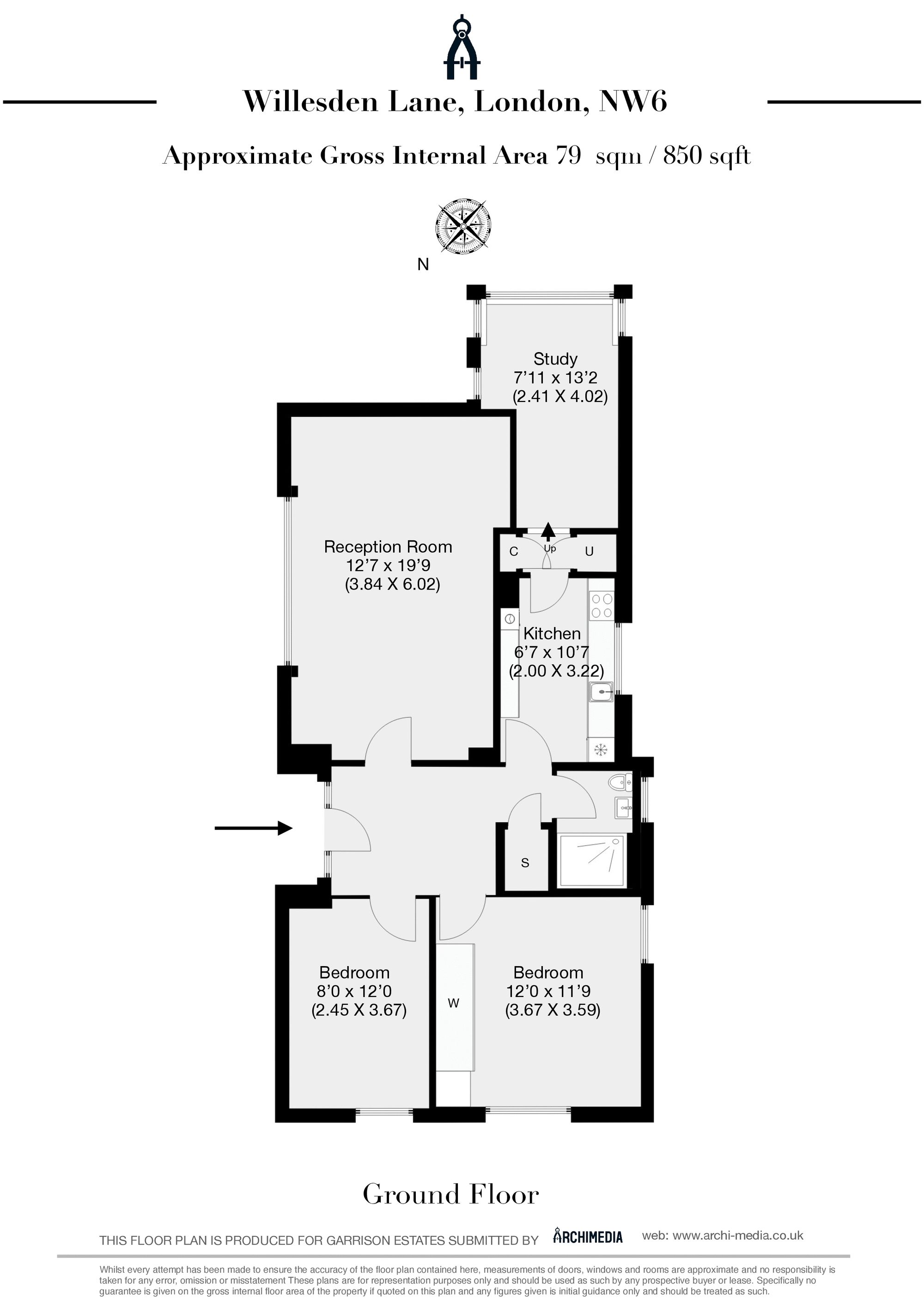The Bungalow, Marlow Court, London floorplan