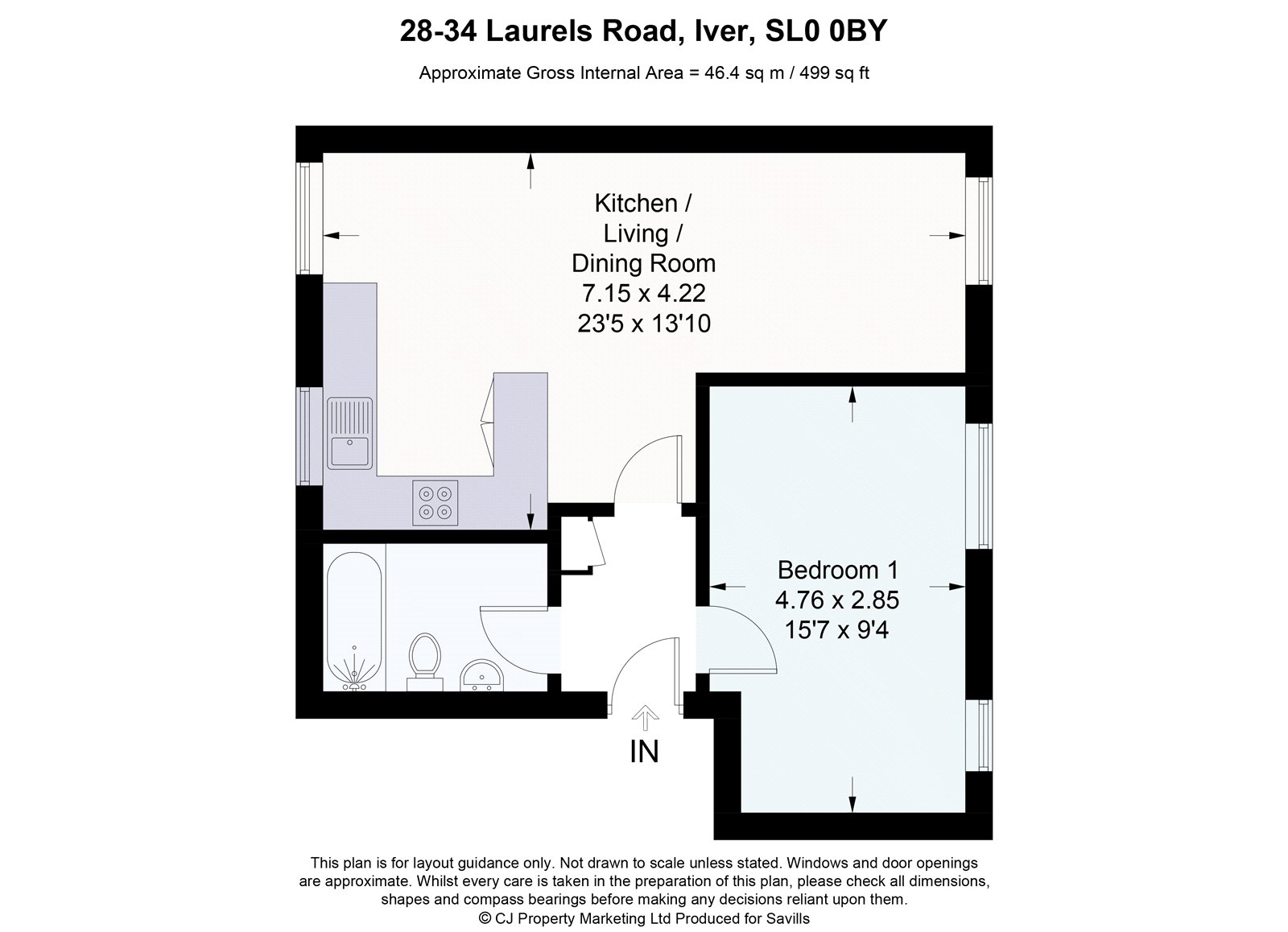 (Flat 3), 32, Laurels Road, Buckinghamshire floorplan