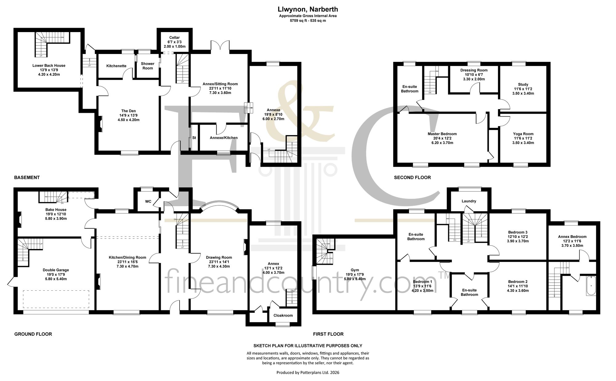 61 St. James Street, Narberth floorplan